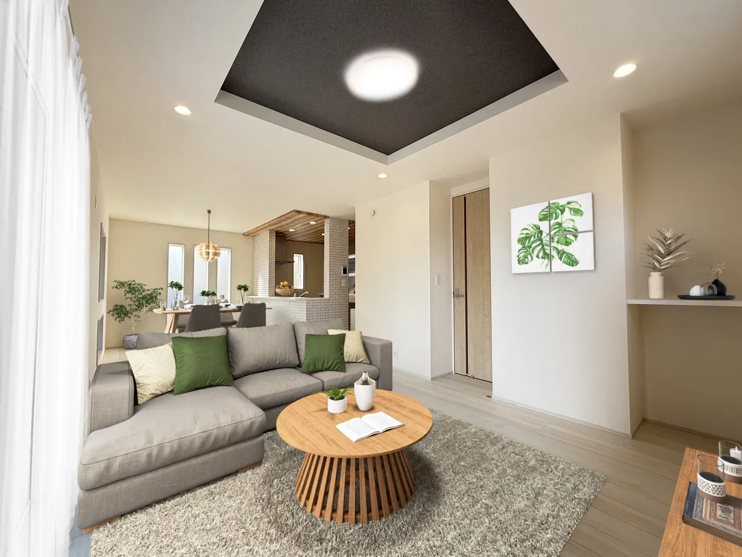 【イメージ】実際の室内写真に家具等を配置したCG画像です。家具付き販売ではございません。