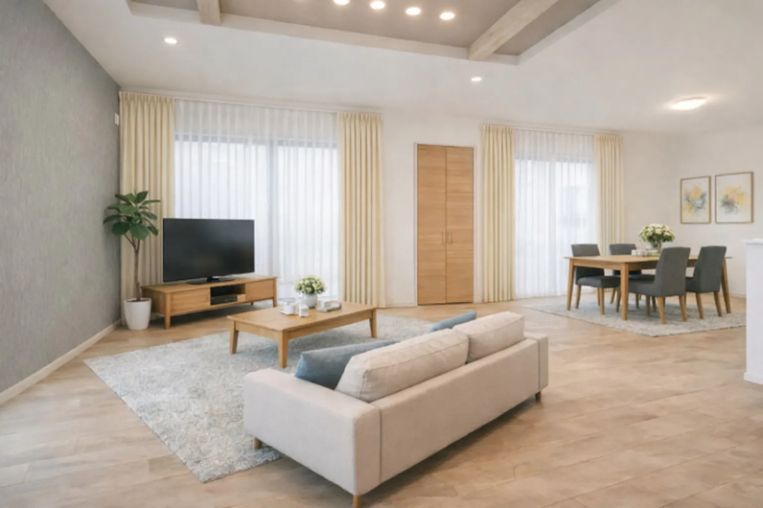 【1階　LDK(16帖)】