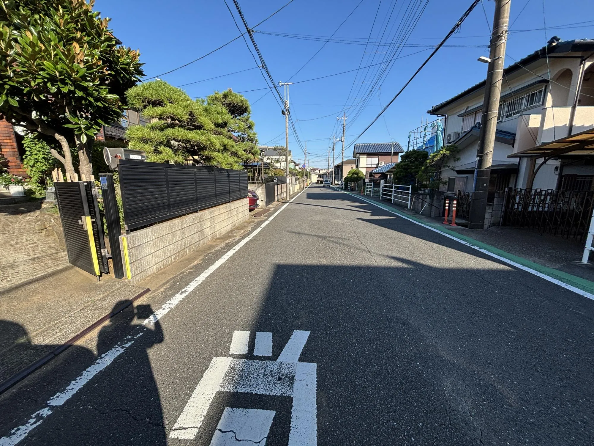 8/3　前面道路含む現地土地写真