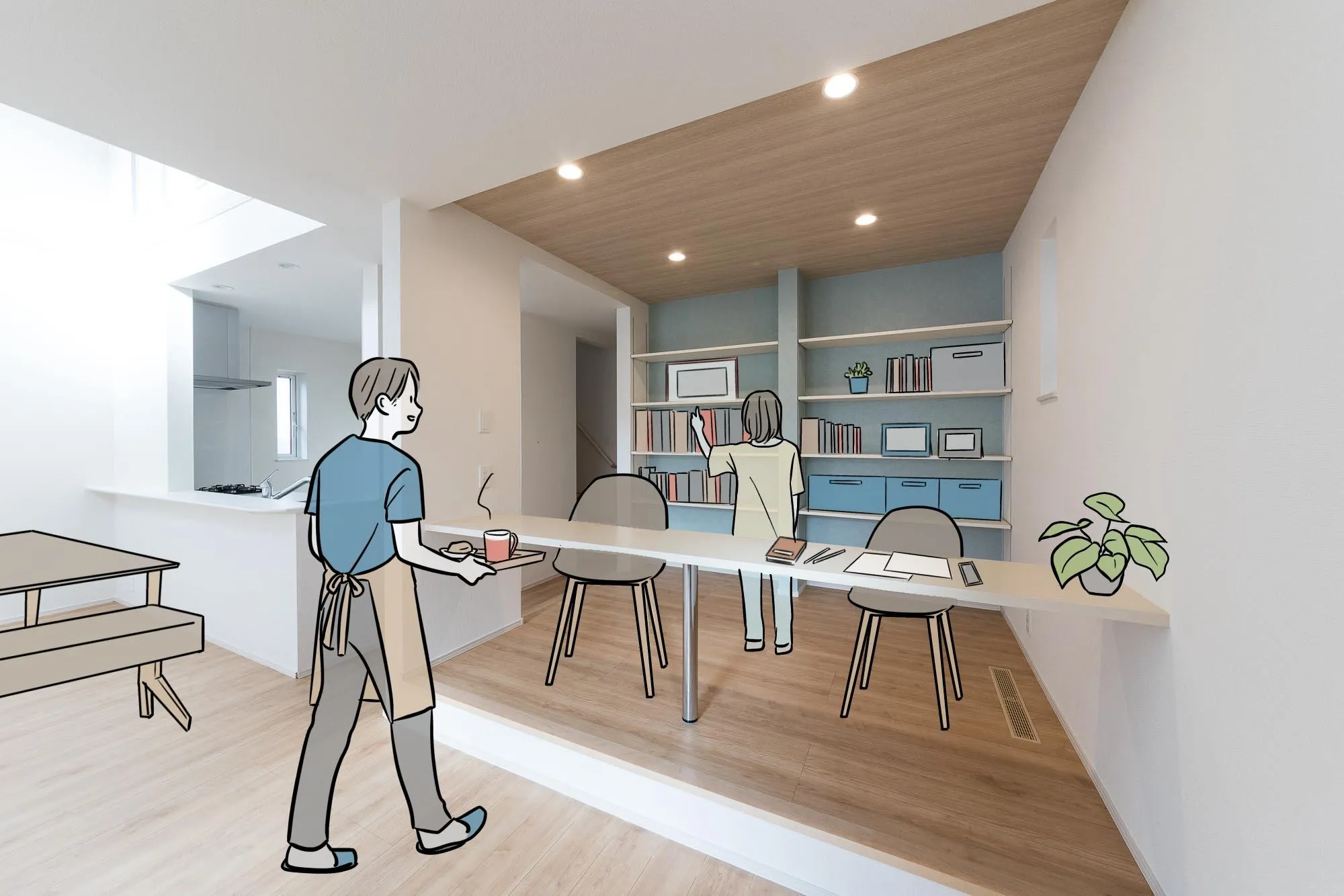 【1号棟】
ワークスペース(3.75J)