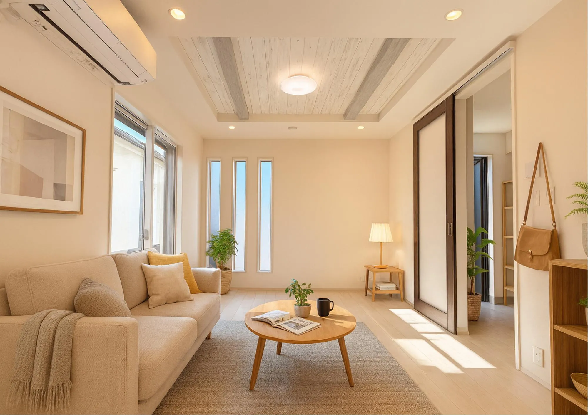 【3号棟】リビング
 (※家具等をCGで加工しています。家具付き販売ではございません。)