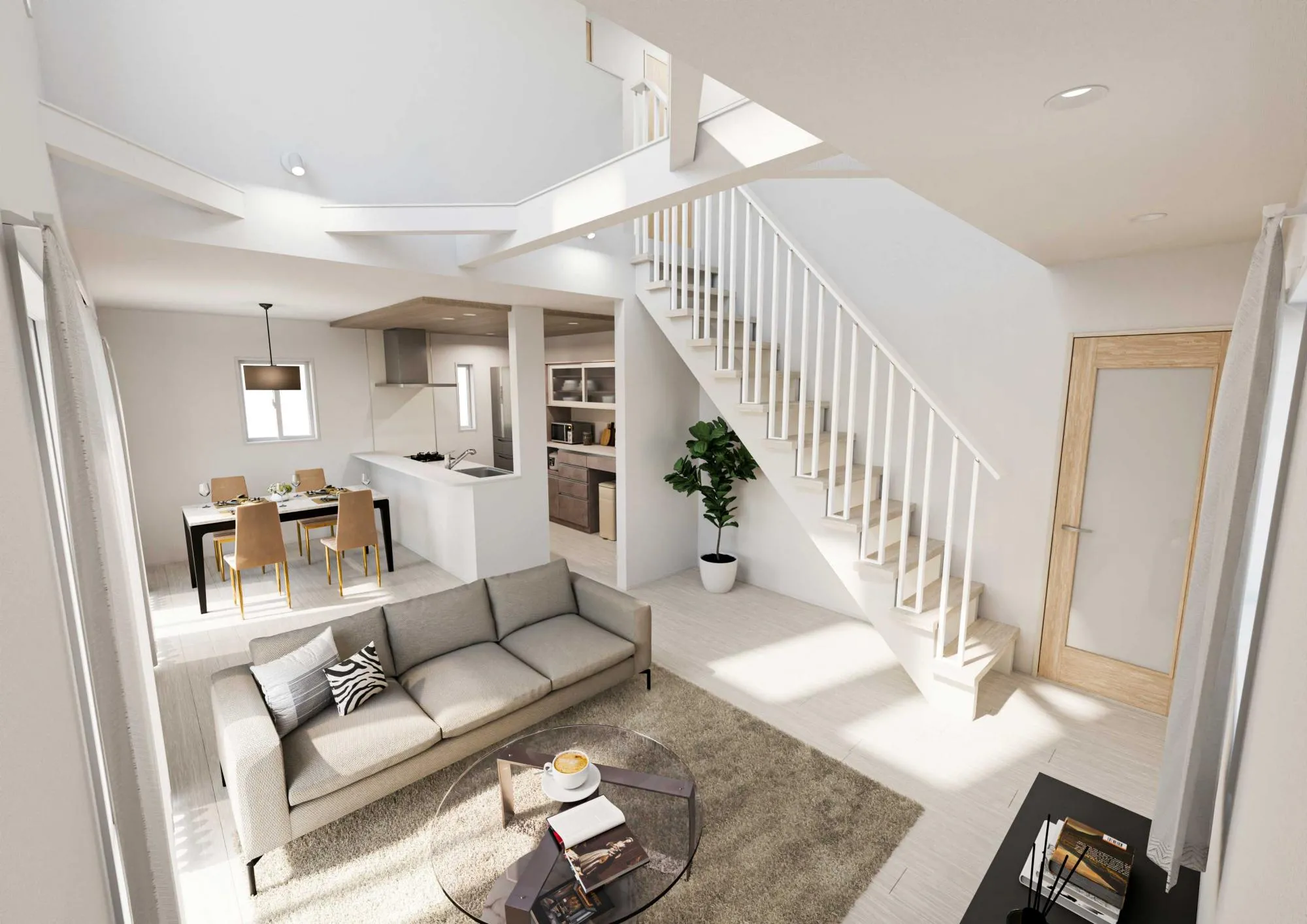 完成予想図　内観　②号棟