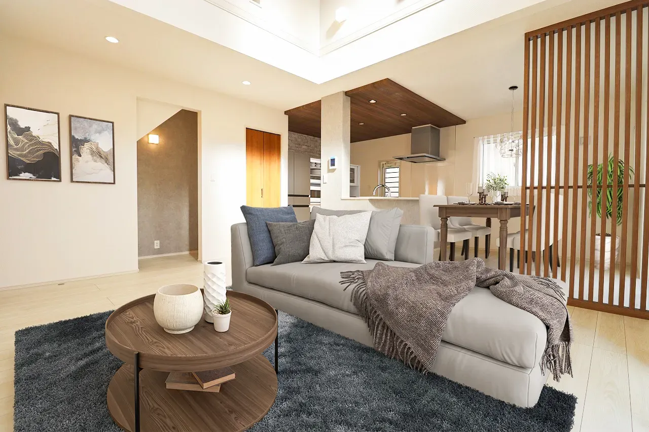 ②号棟 LDK(家具はCGです)