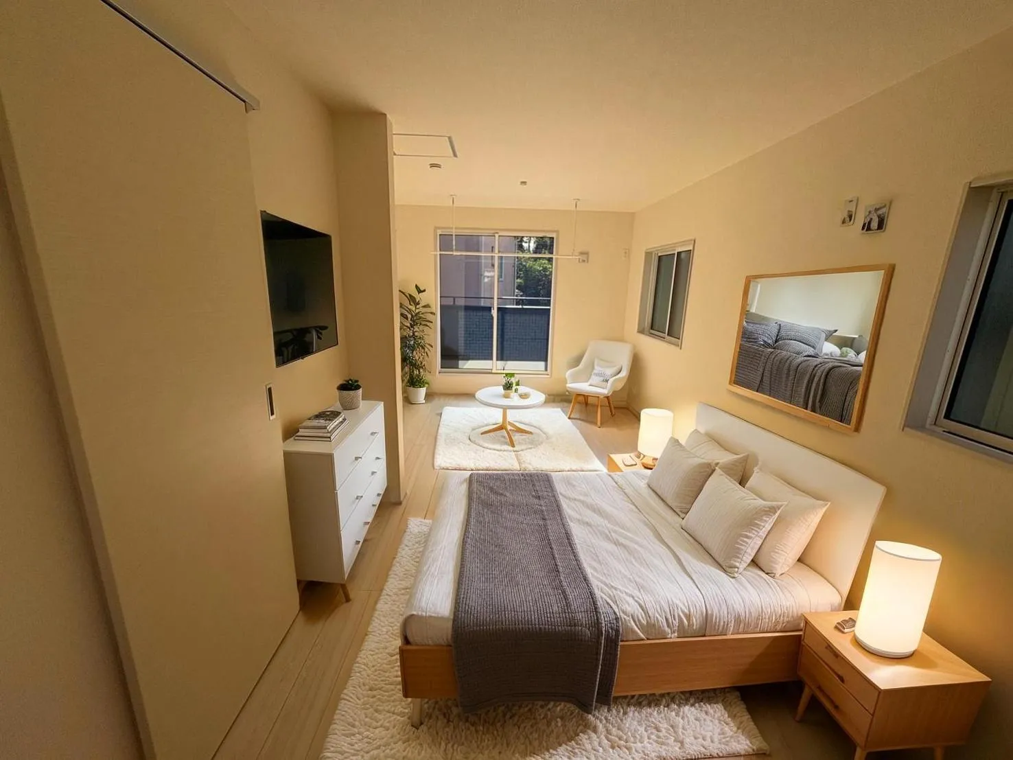 【主寝室】10帖以上の広いお部屋です♪2つの部屋にアレンジできるフレキシブルルーム