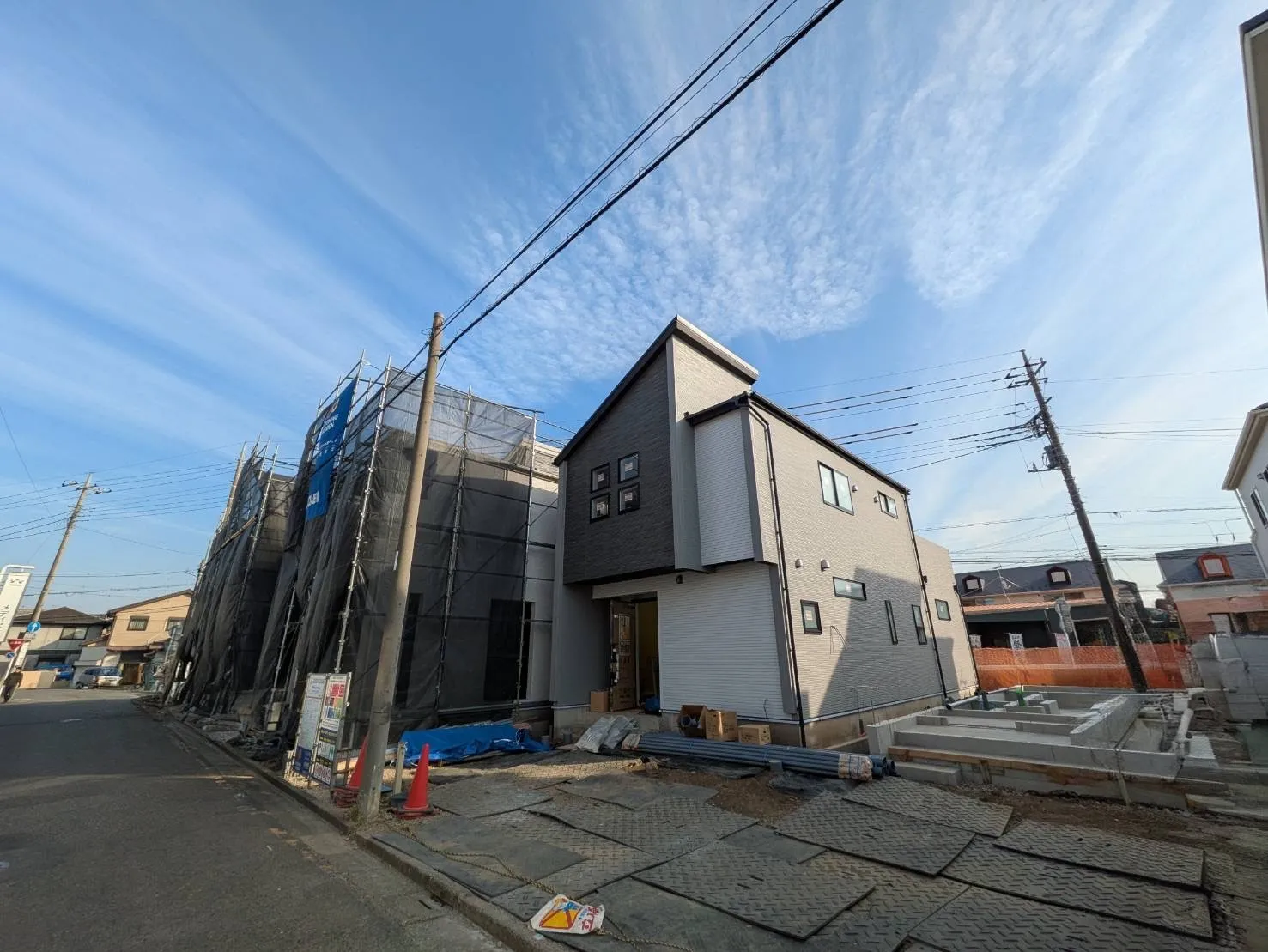 ②号棟足場ばれ