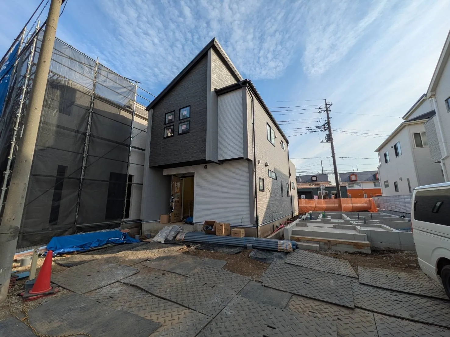 ②号棟足場ばれ