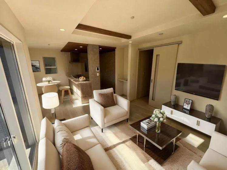 CG加工でお部屋をイメージ。家具付の販売は行っておりません【3号棟】