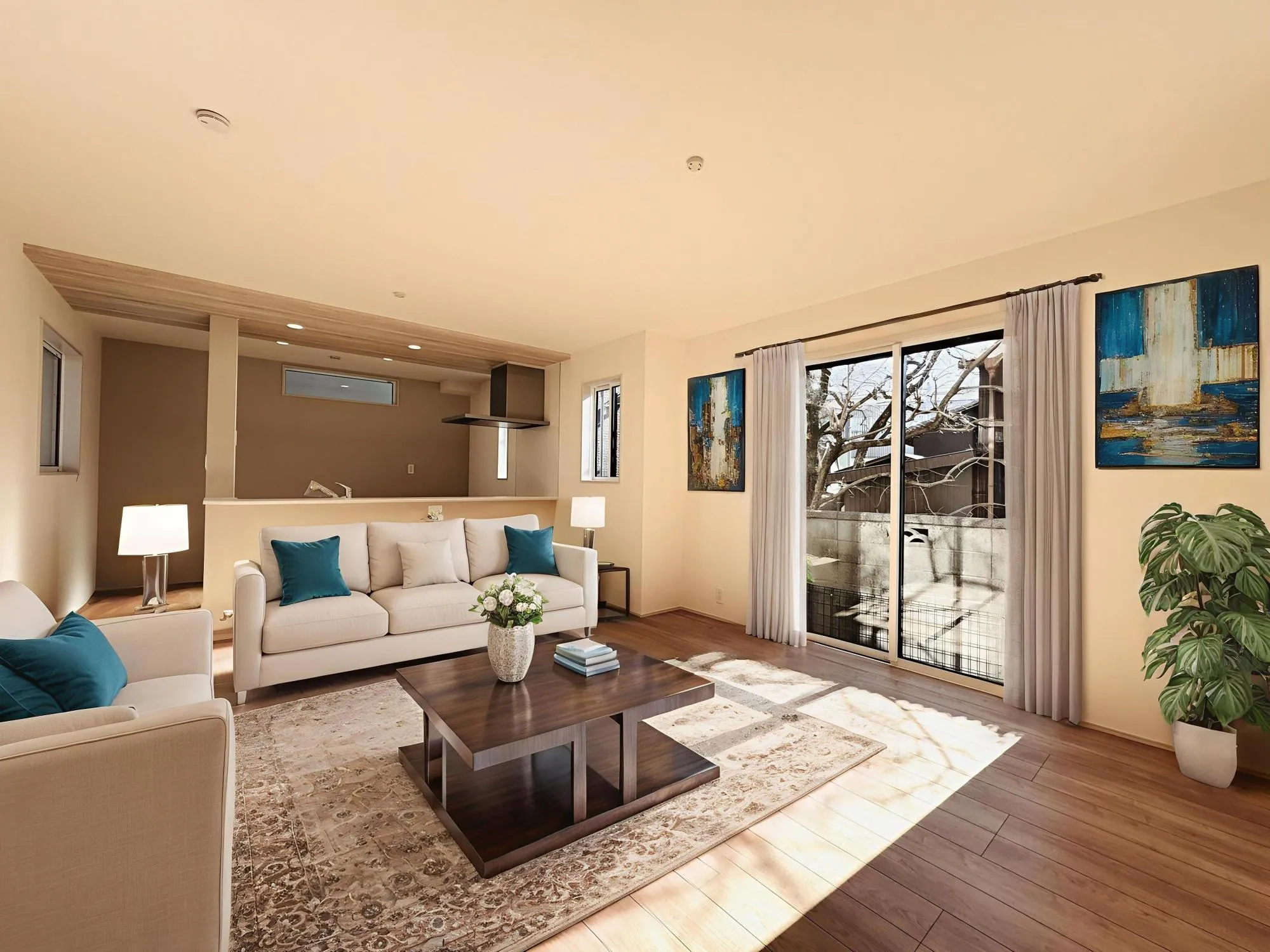 【1号棟:リビング16.5帖】