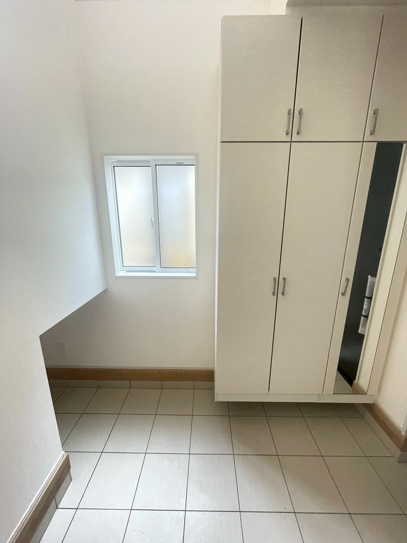 玄関収納ミラー付き