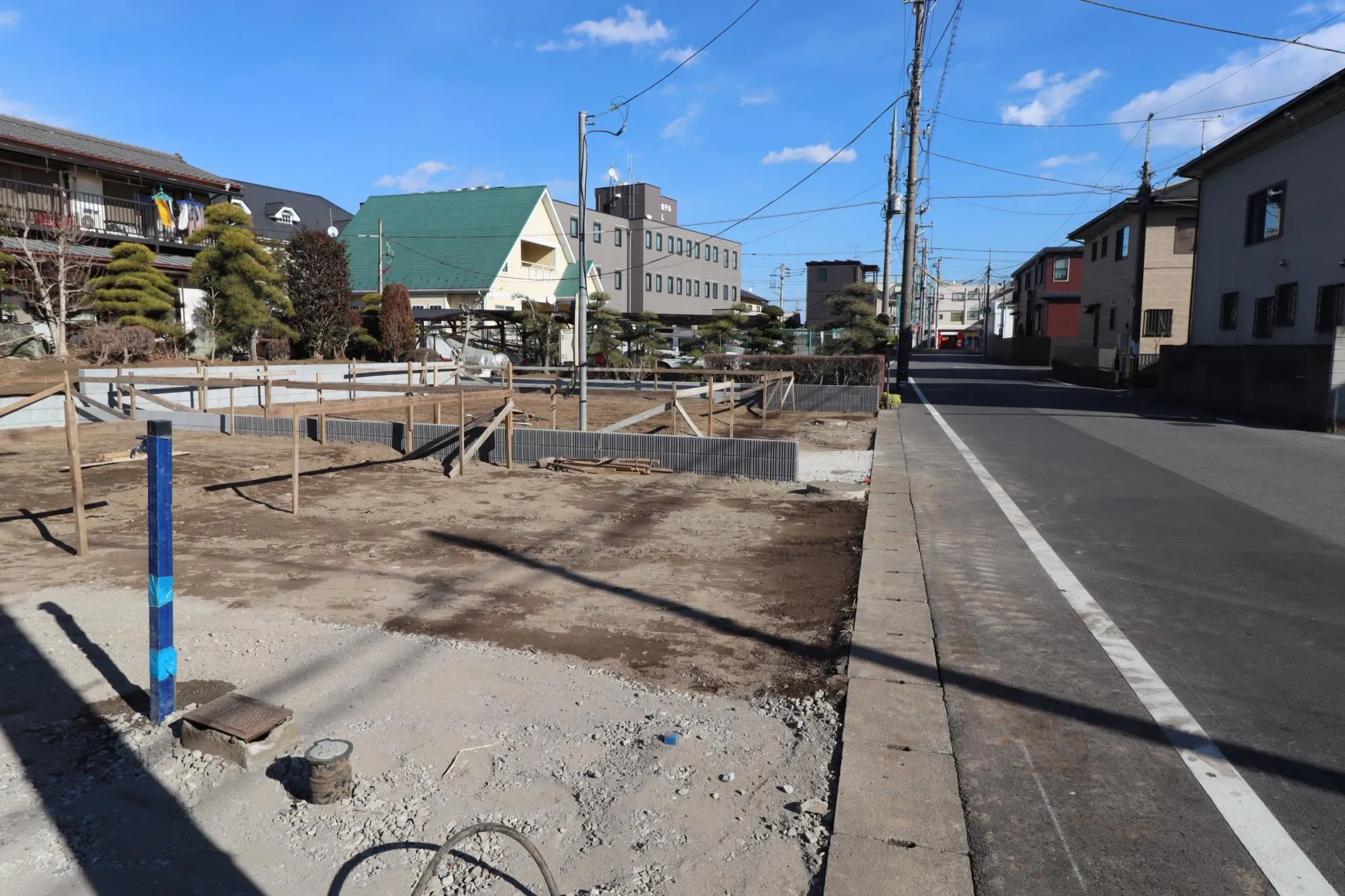 前面道路含む現地　造成後