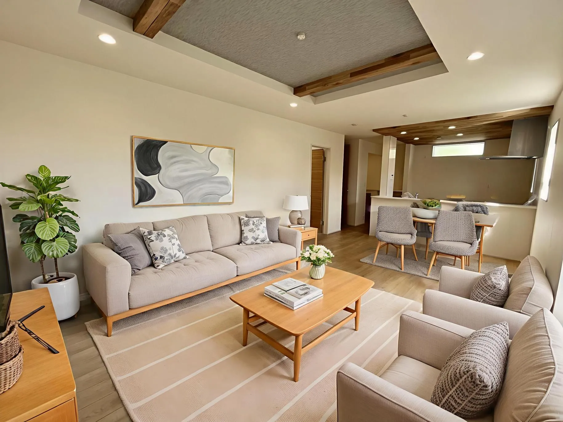 【②号棟】リビング(家具はイメージパースです。)