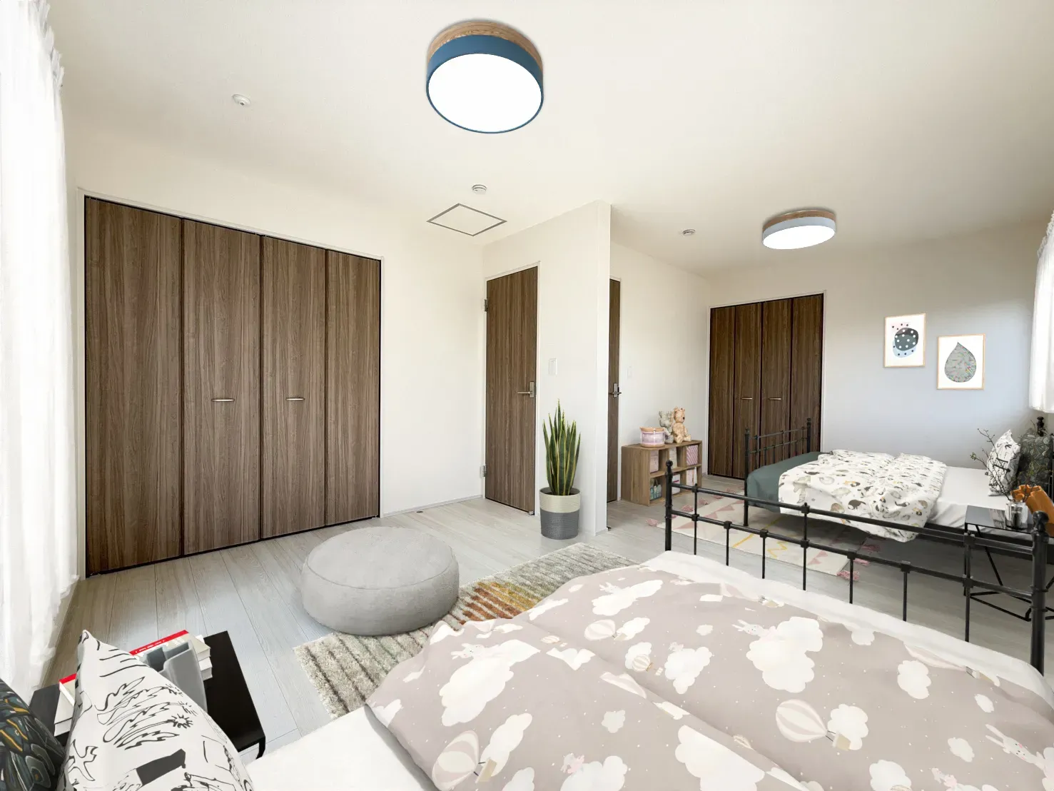 【洋室イメージ】実際の室内写真に家具等を配置したCG画像です。家具付き販売ではございません。