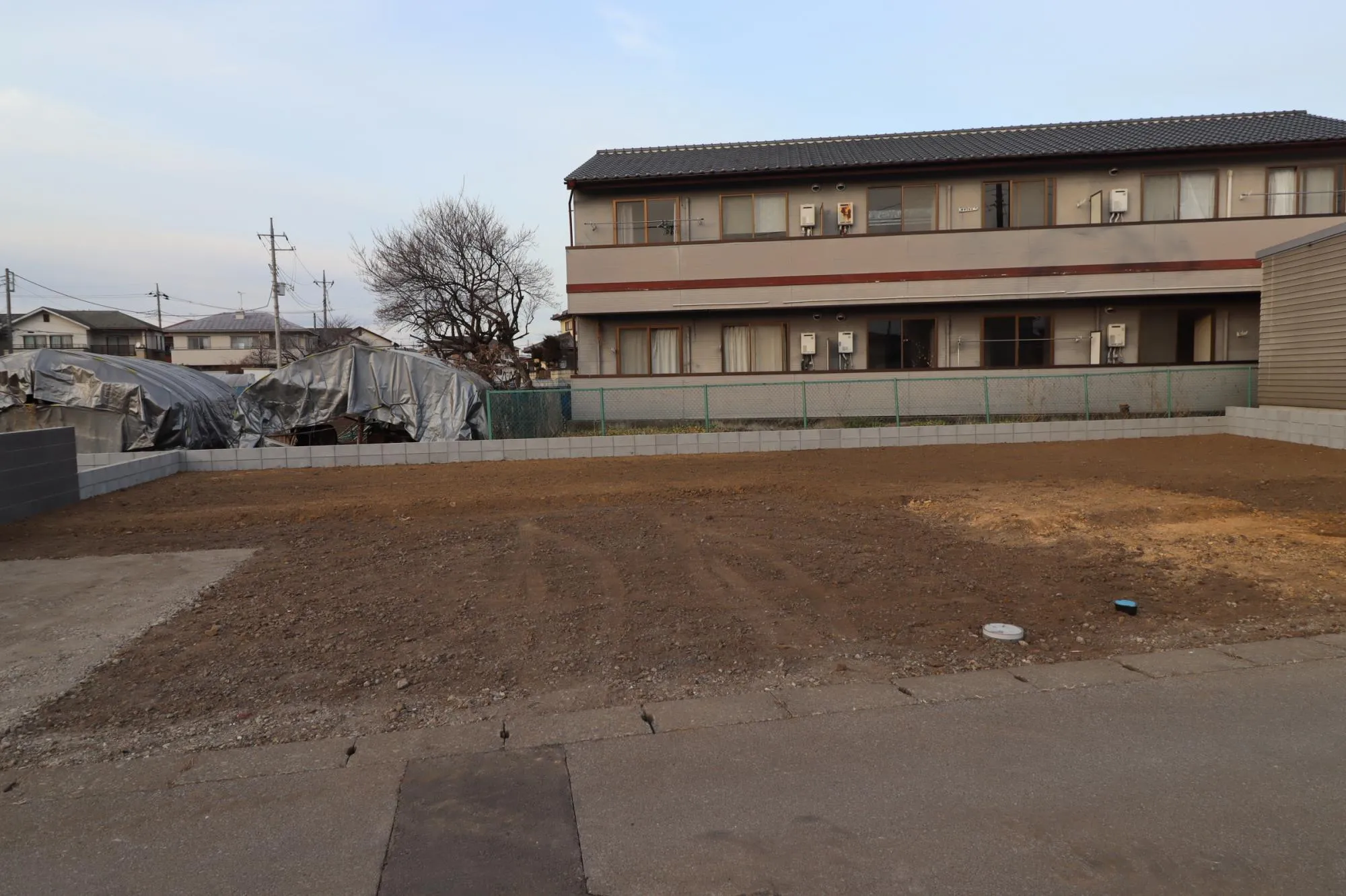 2号棟外観　造成後