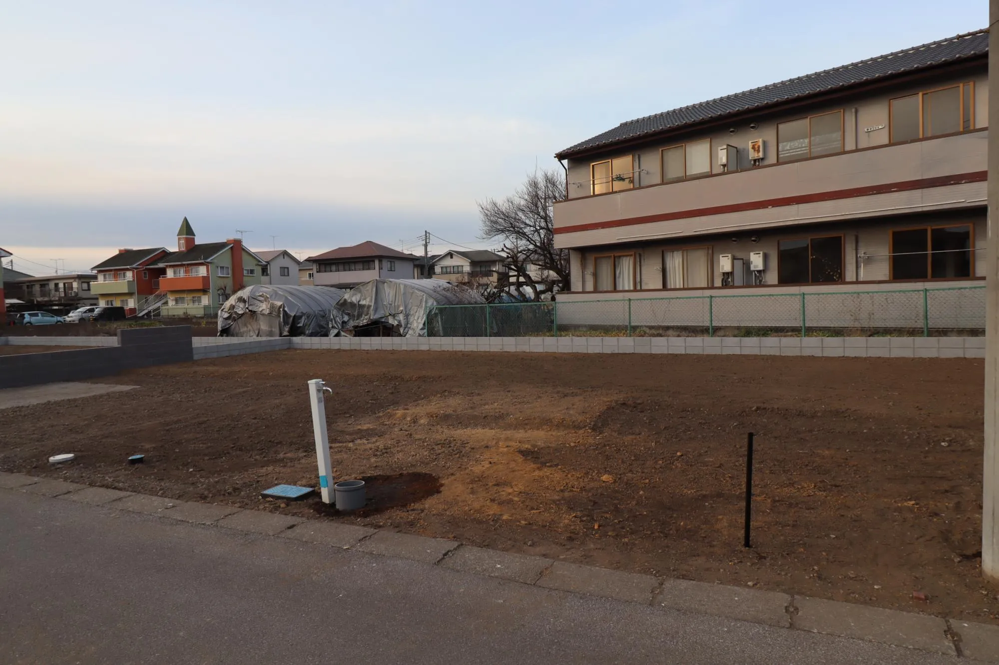 2号棟外観　造成後