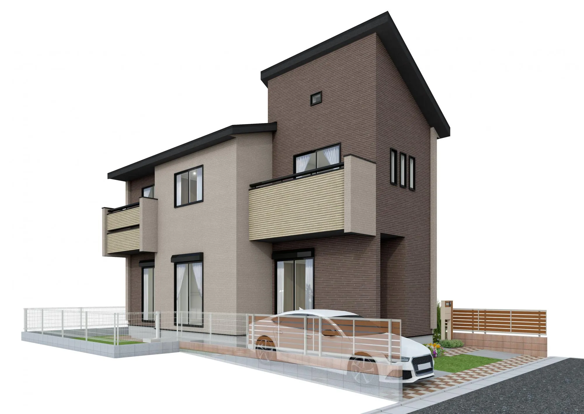 【完成予想図(外観)】