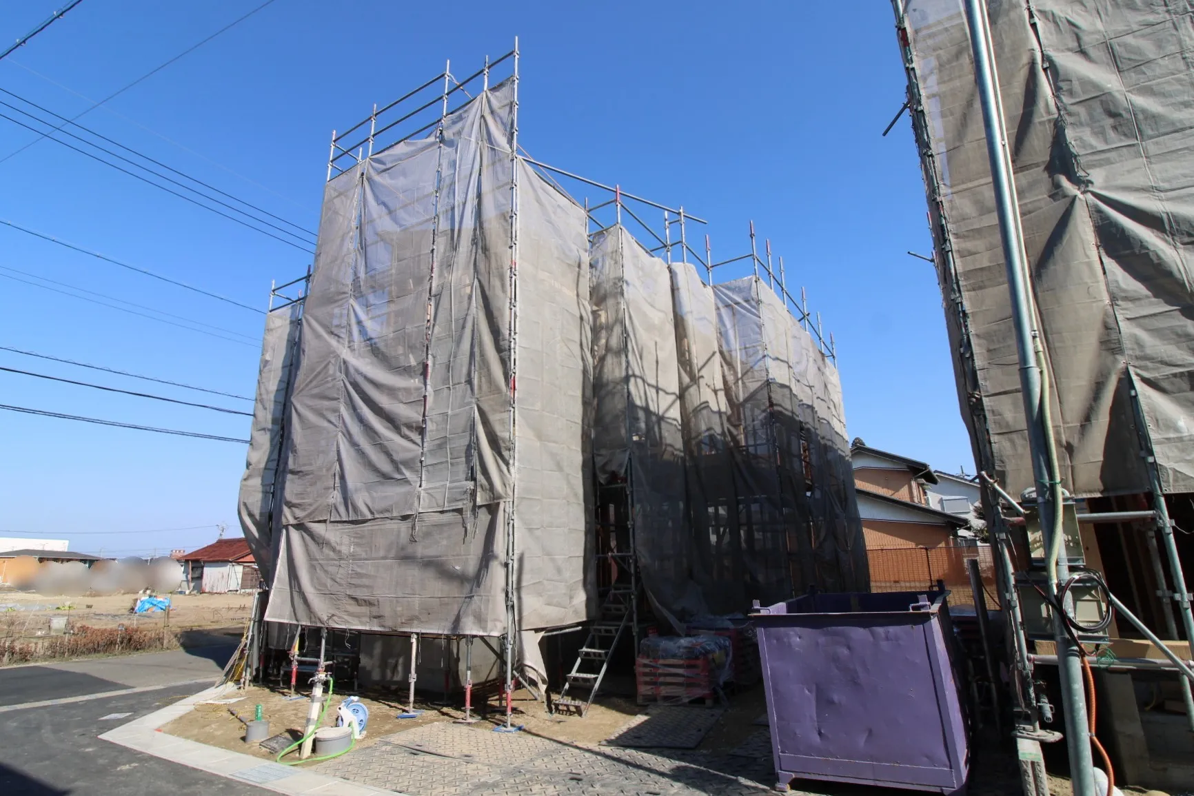 1月18日撮影　南西から撮影(1号棟)