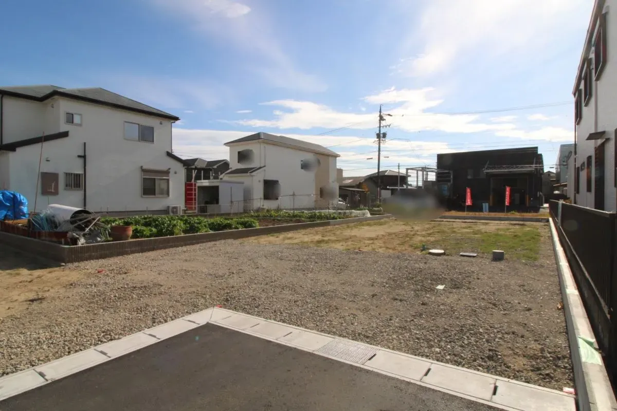 11月24日撮影　更地(北西から4号棟を撮影)