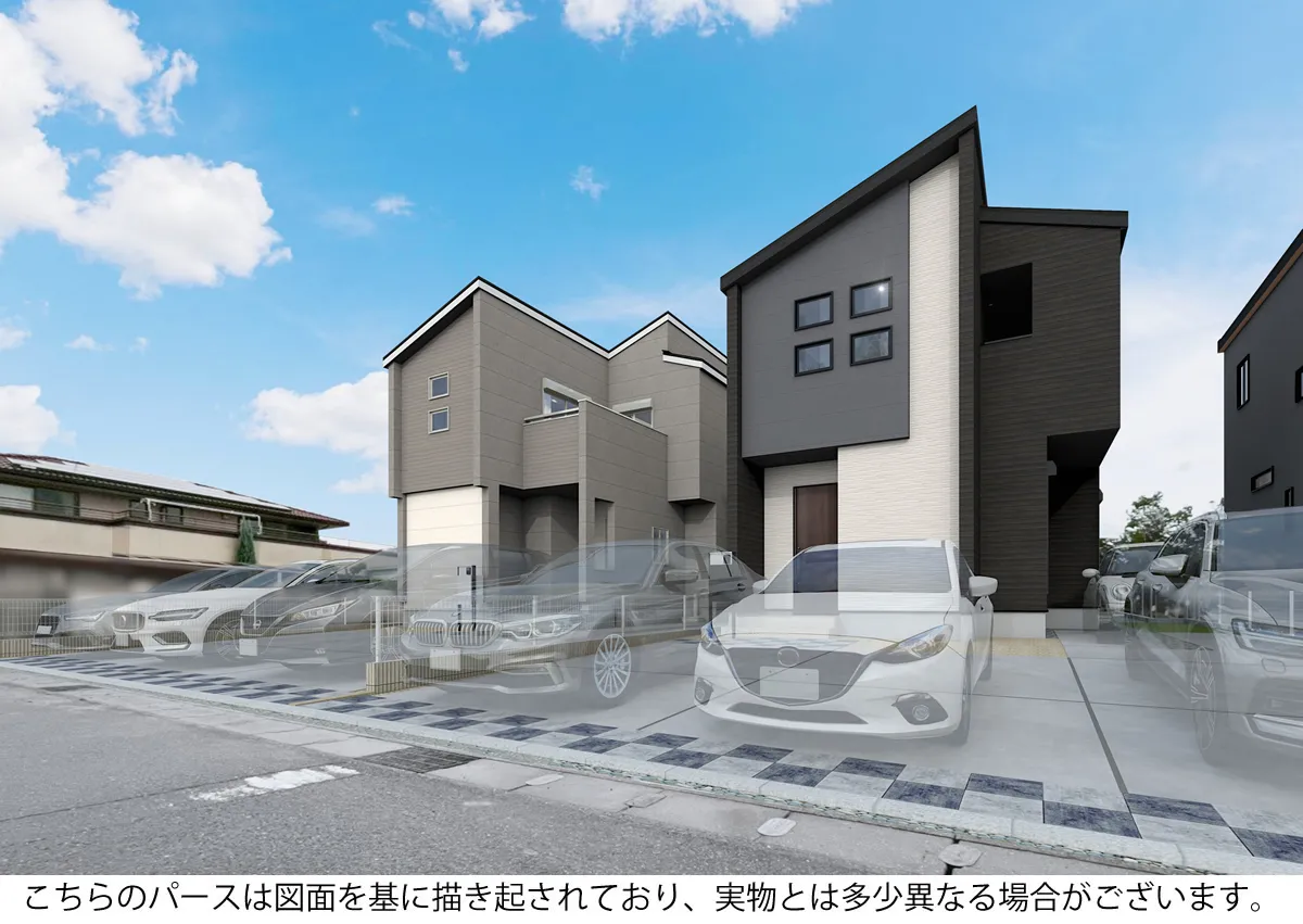 外観完成予想図 1・2号棟