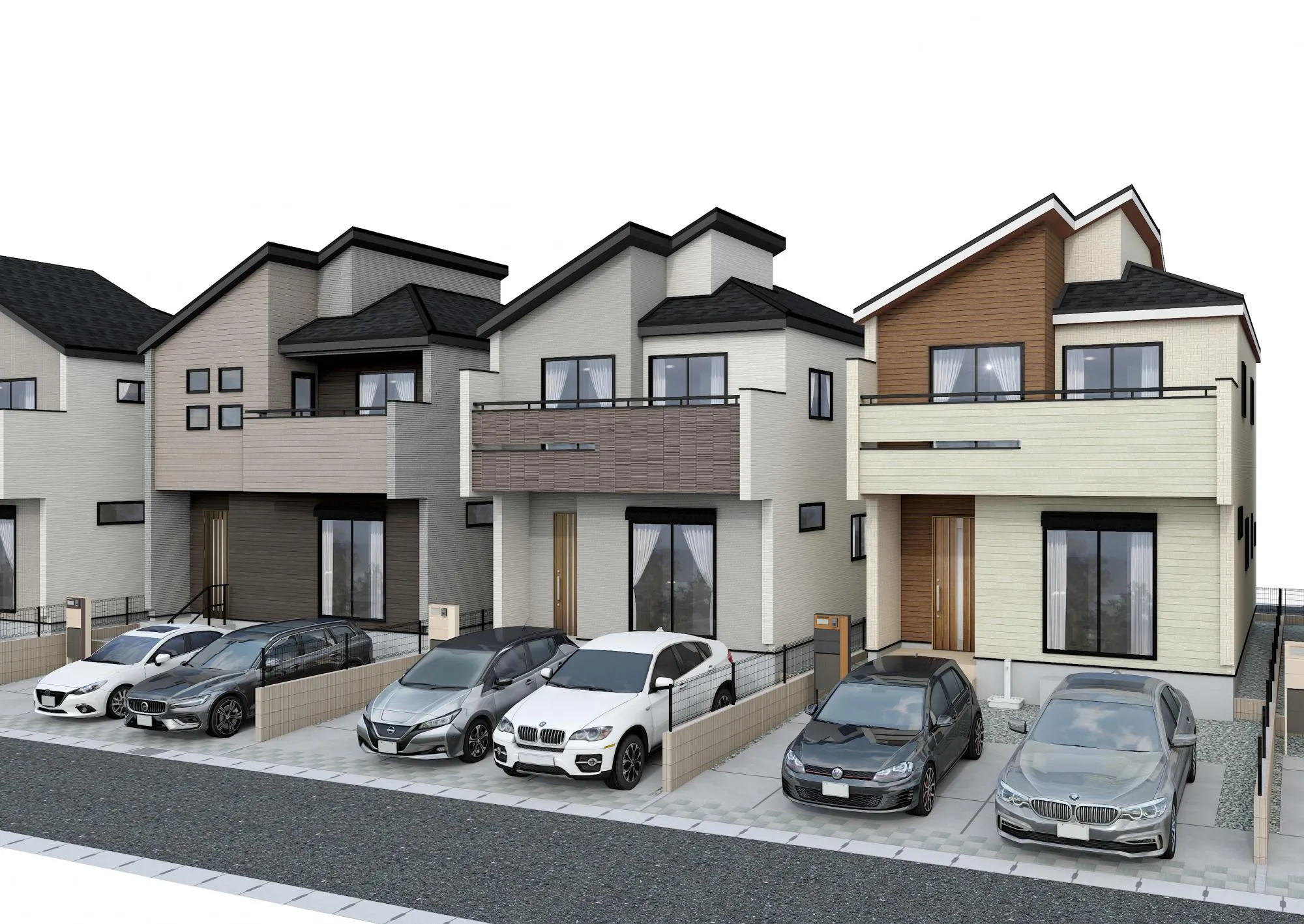 完成予定パース【③④⑤号棟】