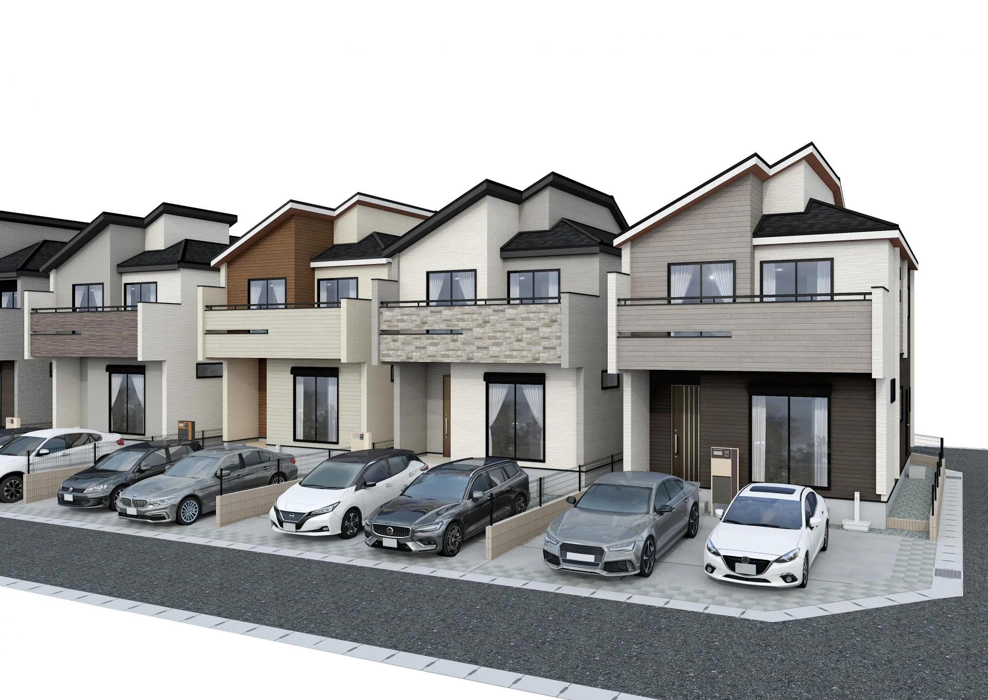 完成予定パース【⑤⑥⑦号棟】