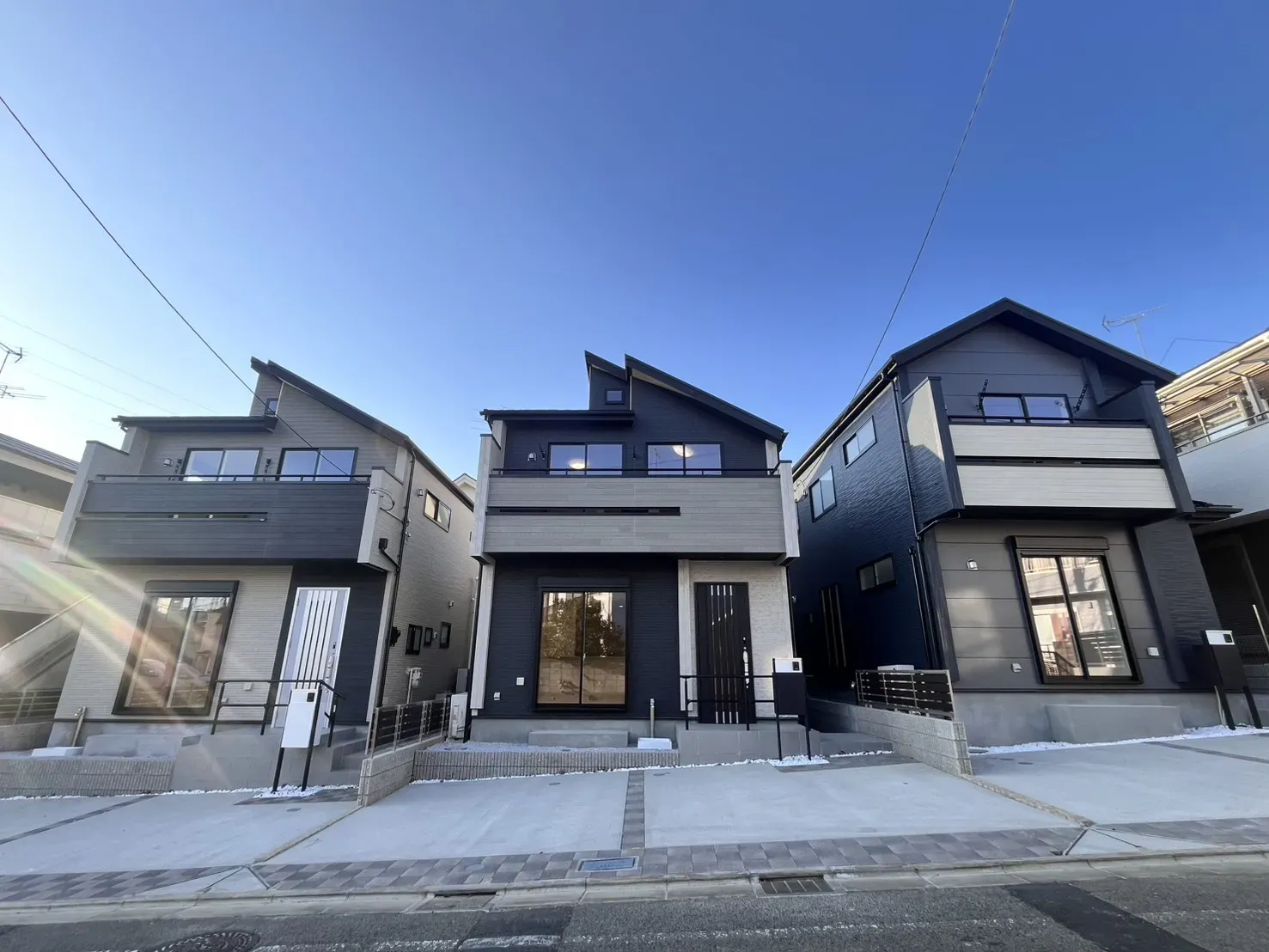 【右から1・2・3号棟】全体外観