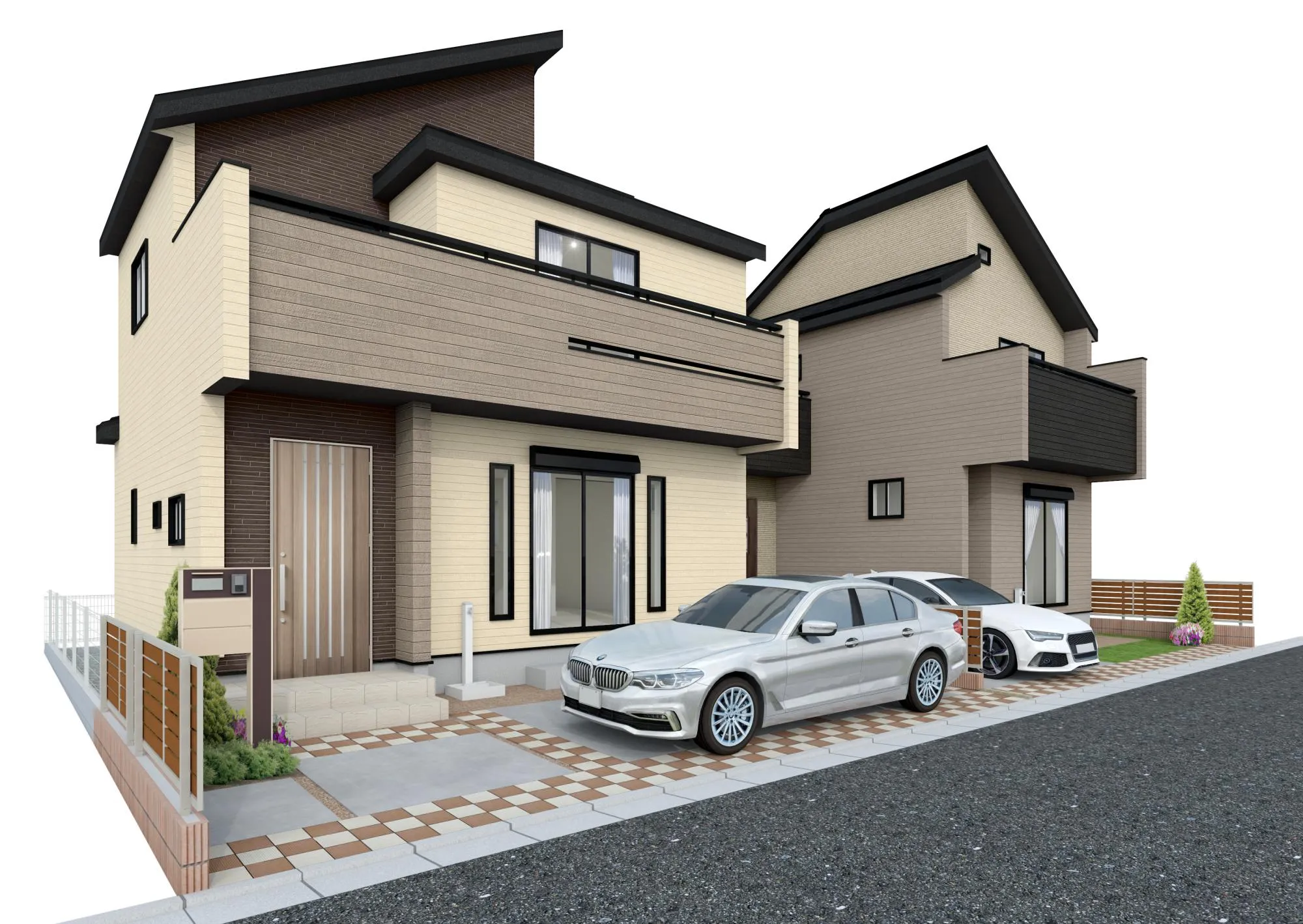 【完成予想図(外観)】