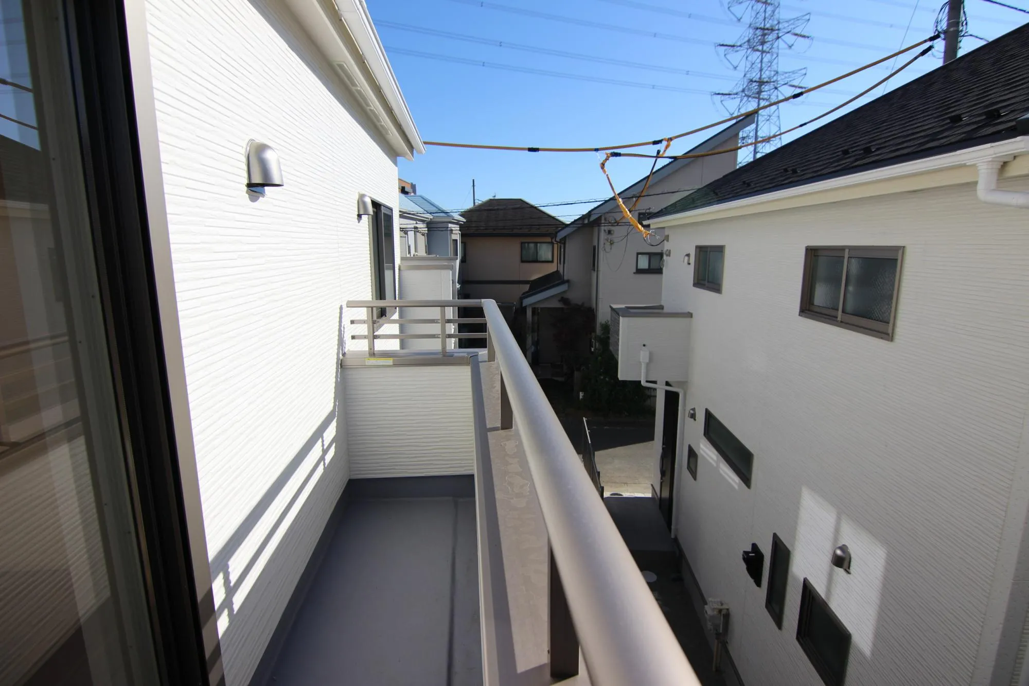 洋室5.25帖のバルコニー。