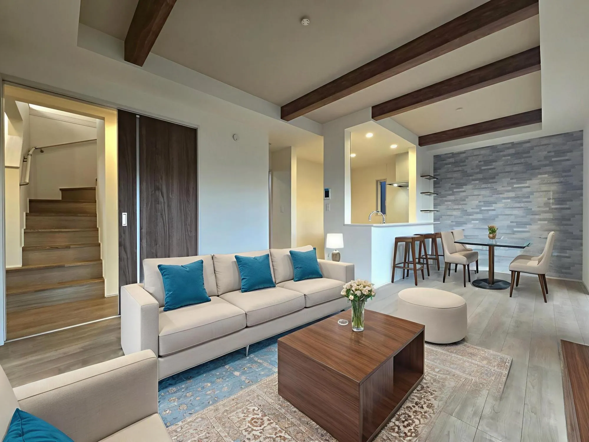 2号棟 リビング　家具配置イメージ