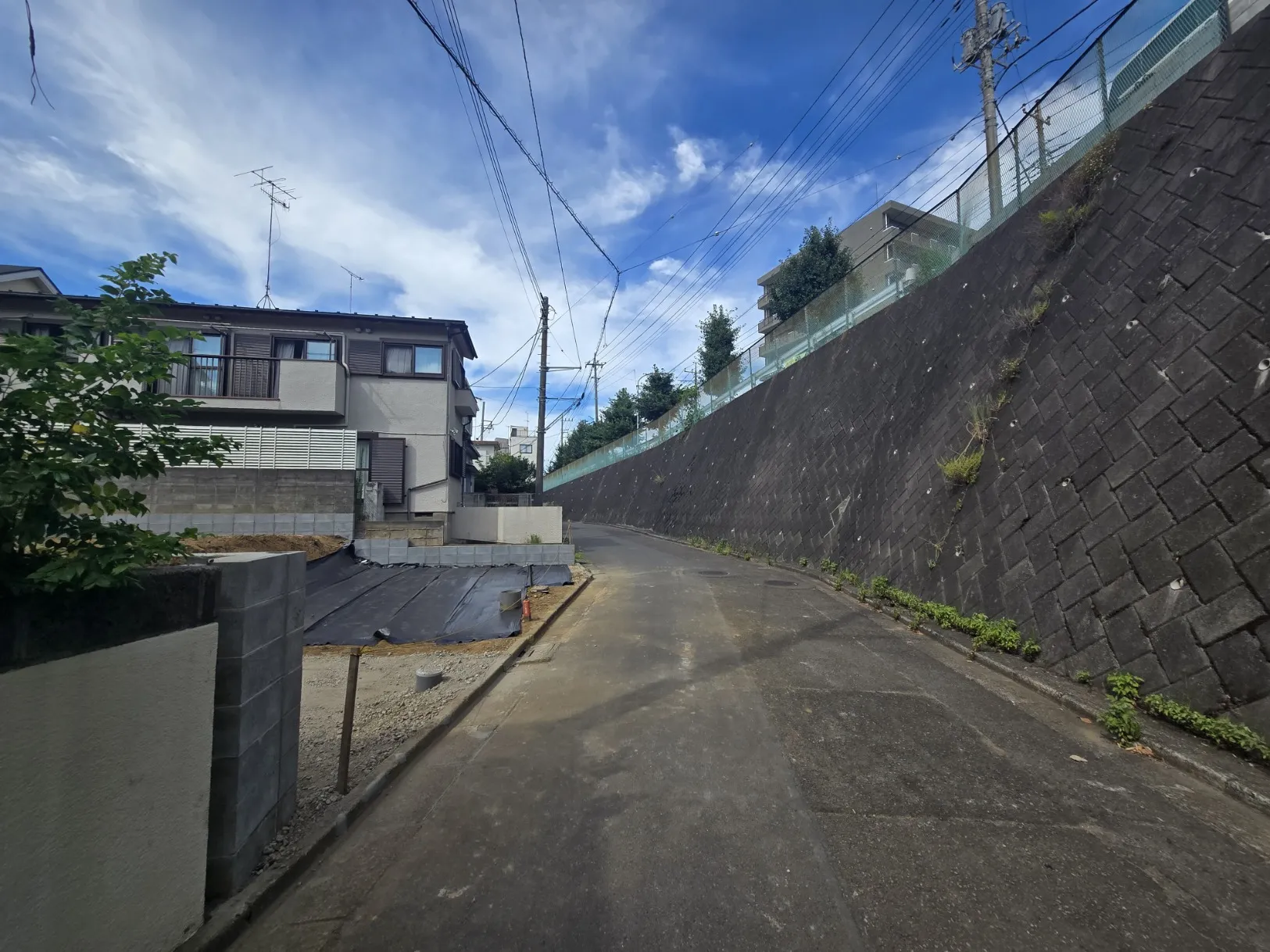 現地前面道路写真(2025年7月)
