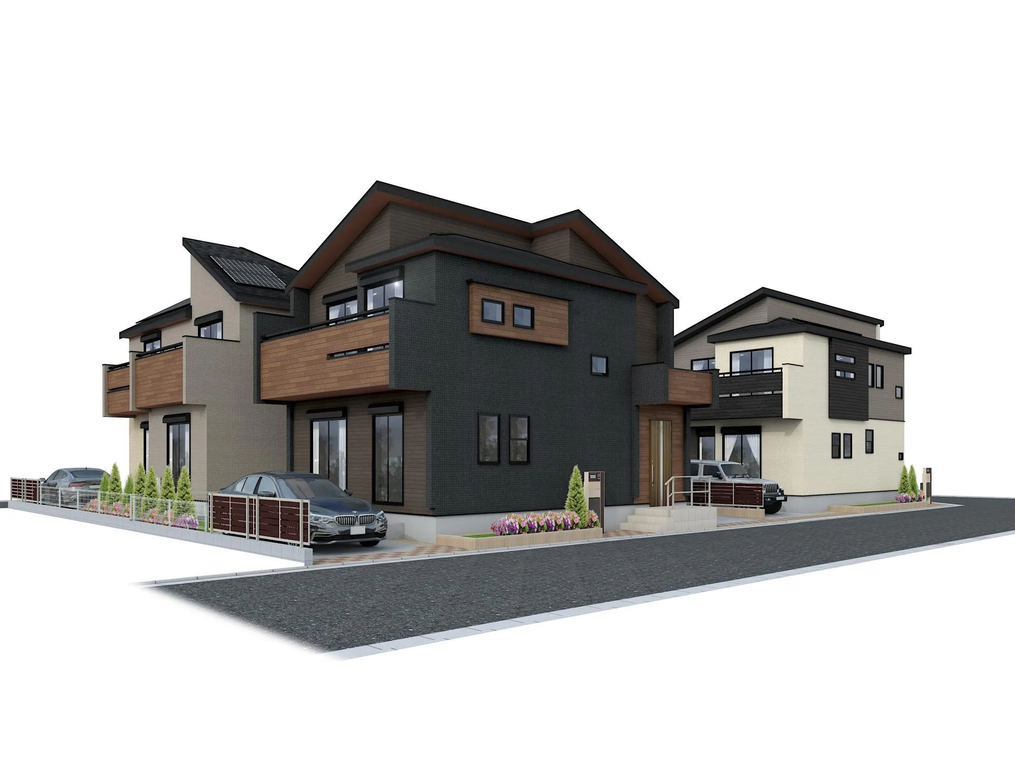 【完成予想図】東道路側アングル