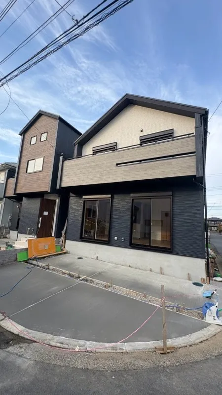 外構土間打ちまで完了です!