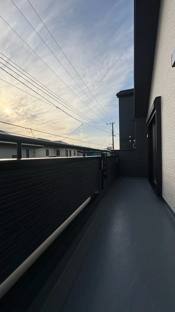 2号棟 幅の広いワイドバルコニー!