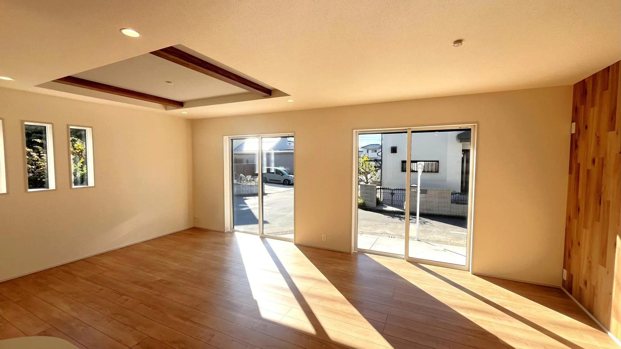 家族団らんの場にふさわしい空間で会話が広がります。