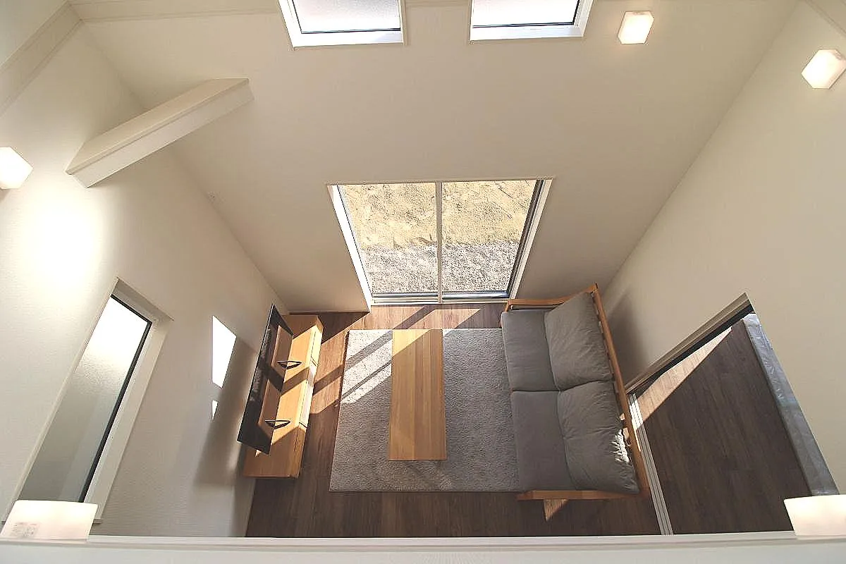 5号棟リビング(2階居室から撮影)