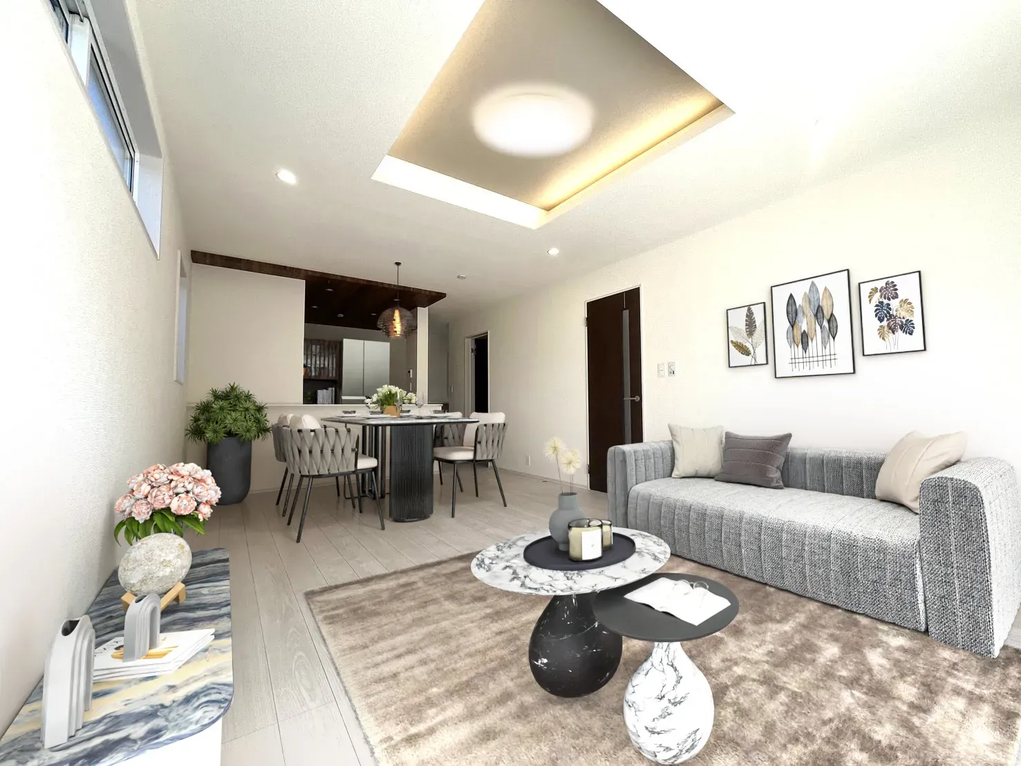 ☆1号棟　リビング(バーチャルステージング)☆