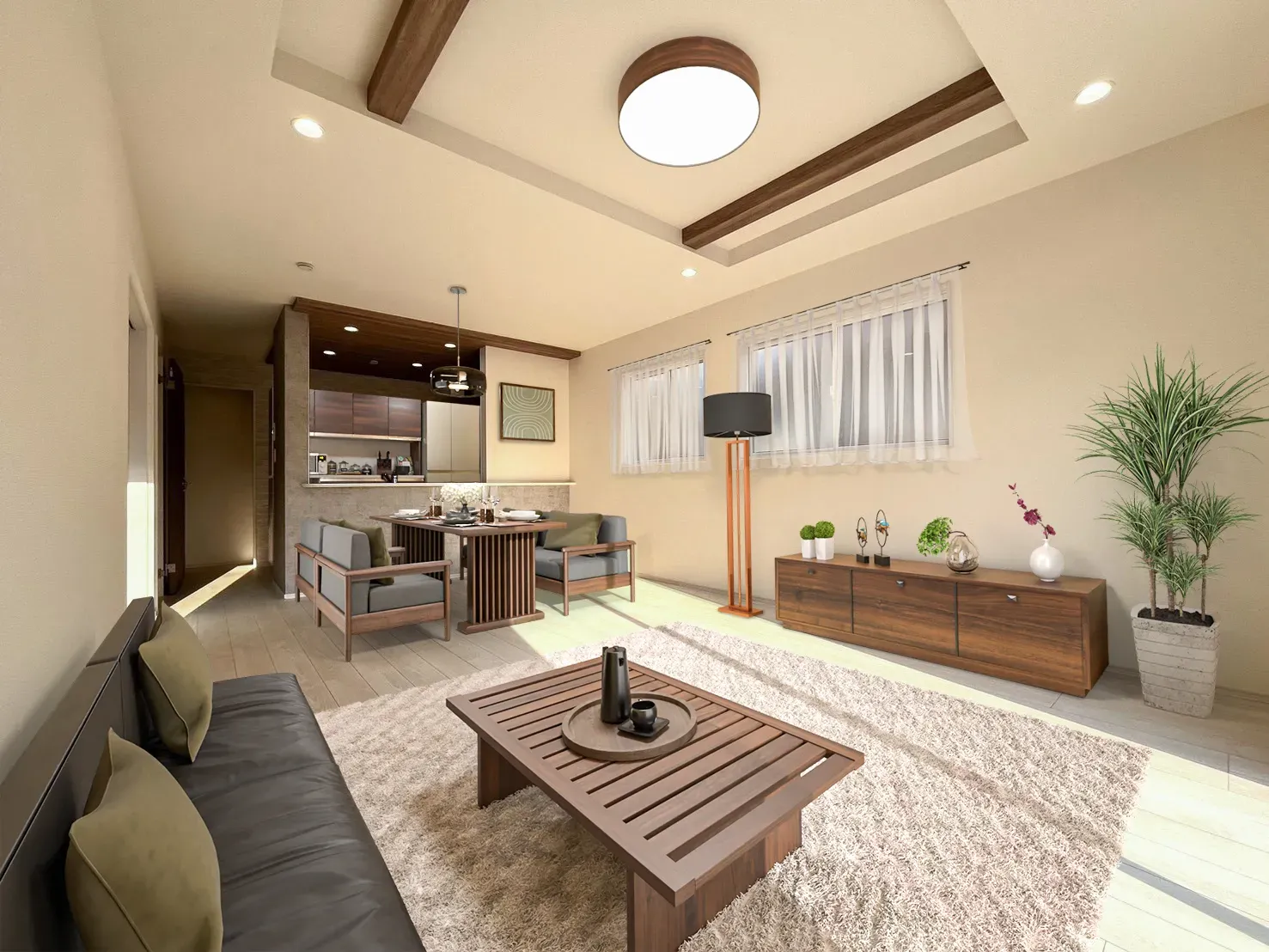 ☆3号棟　リビング(バーチャルステージング家具)☆