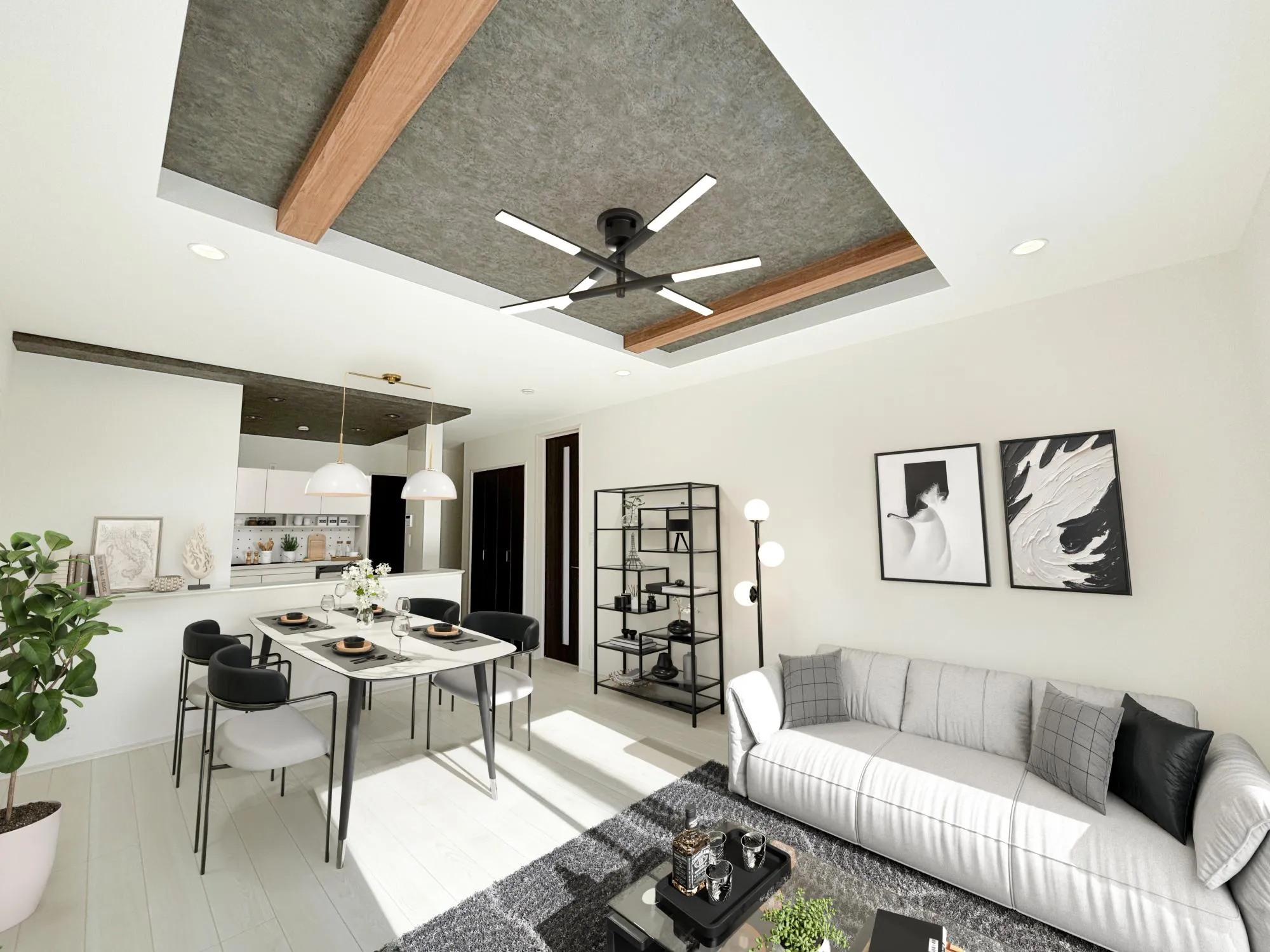 リビング※家具はCGにて合成しております