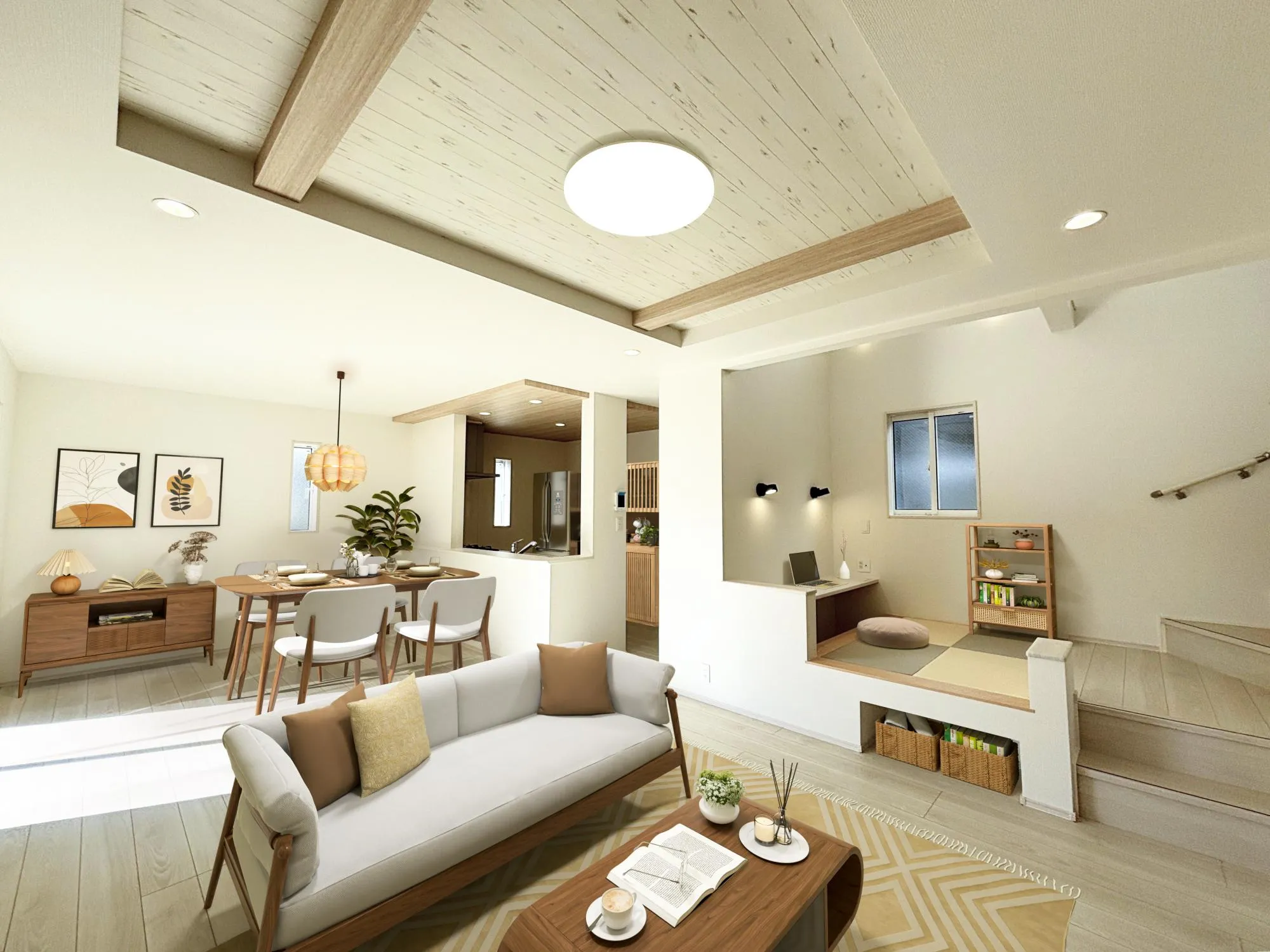 リビング(1号棟)
※家具はCGにて合成しております。