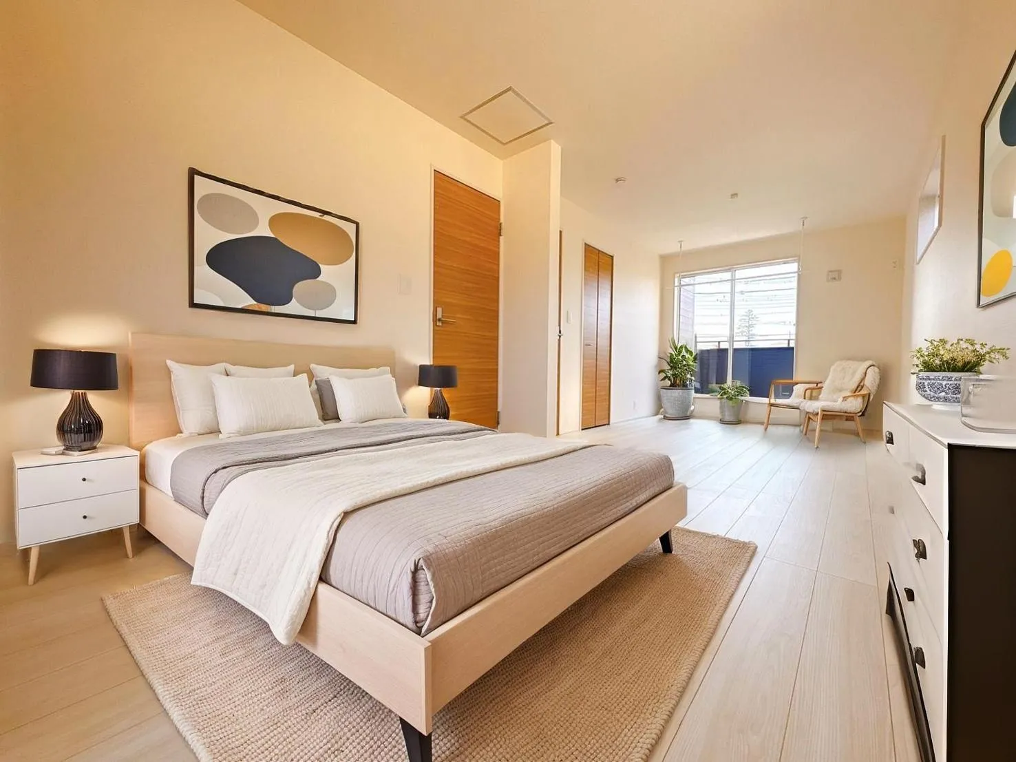 【主寝室】10帖以上の広いお部屋です♪2つの部屋にアレンジできるフレキシブルルーム♪