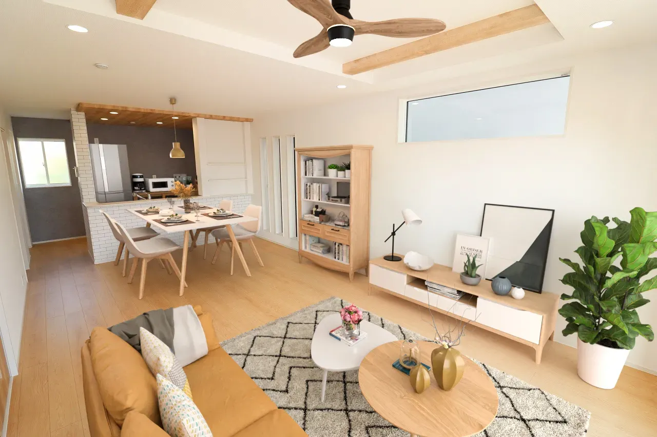 ①号棟　LDK(家具はCGです)