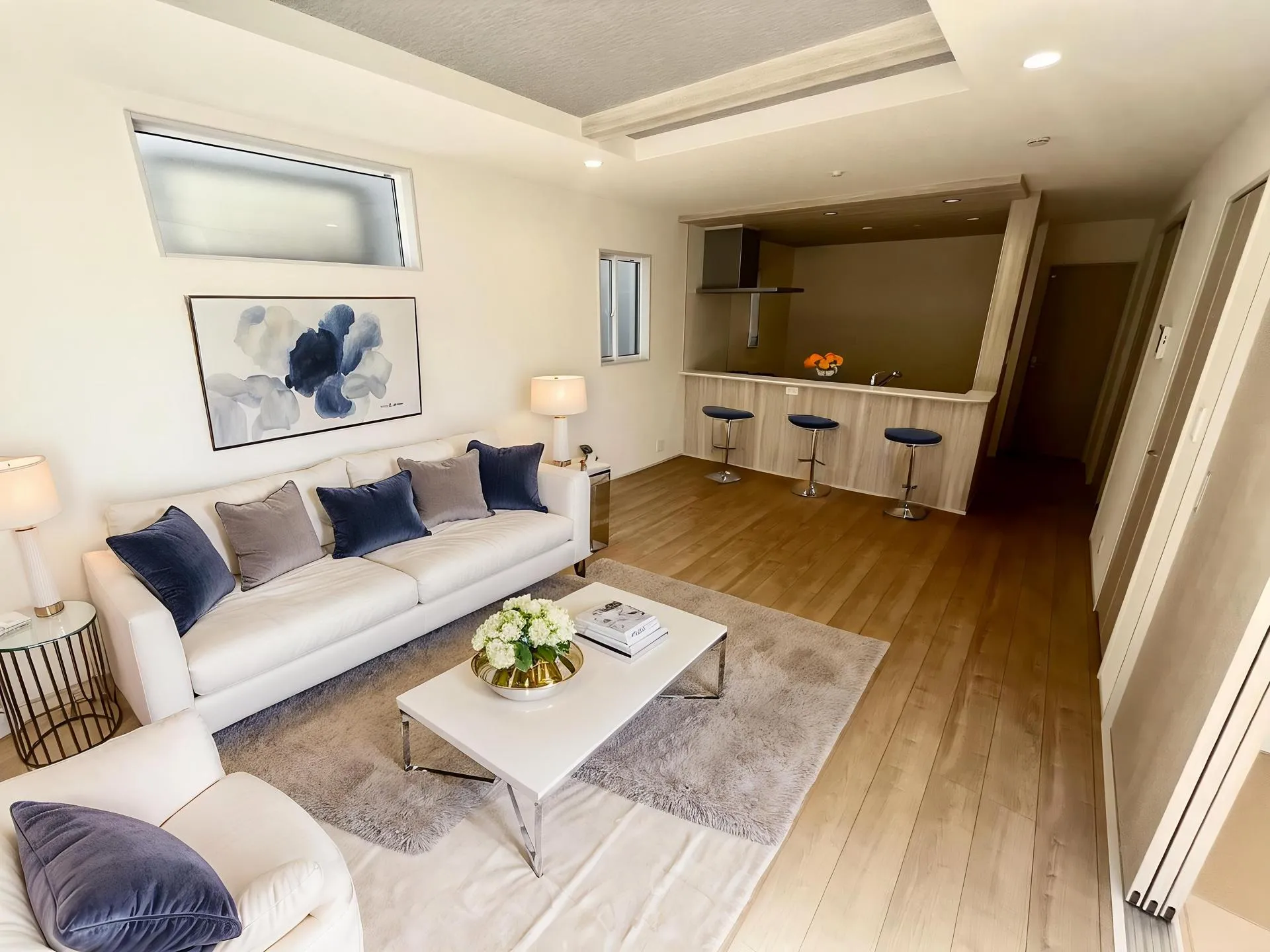 【3号棟】LDK(CGによるイメージ)家具付ではありません。