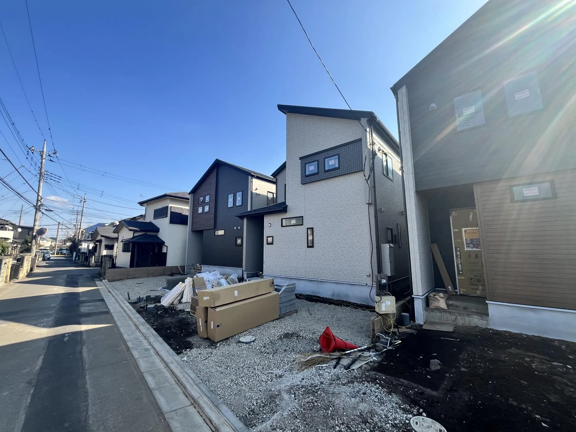 ④号棟足場が外れました♪