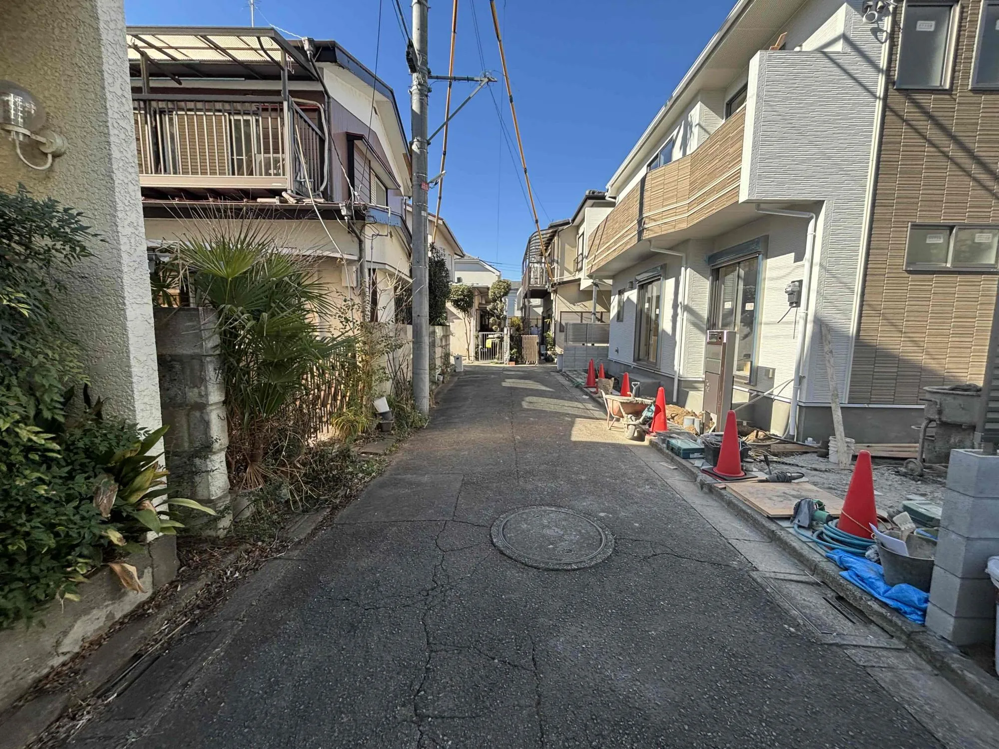 前面道路①(2026年1月23日撮影)