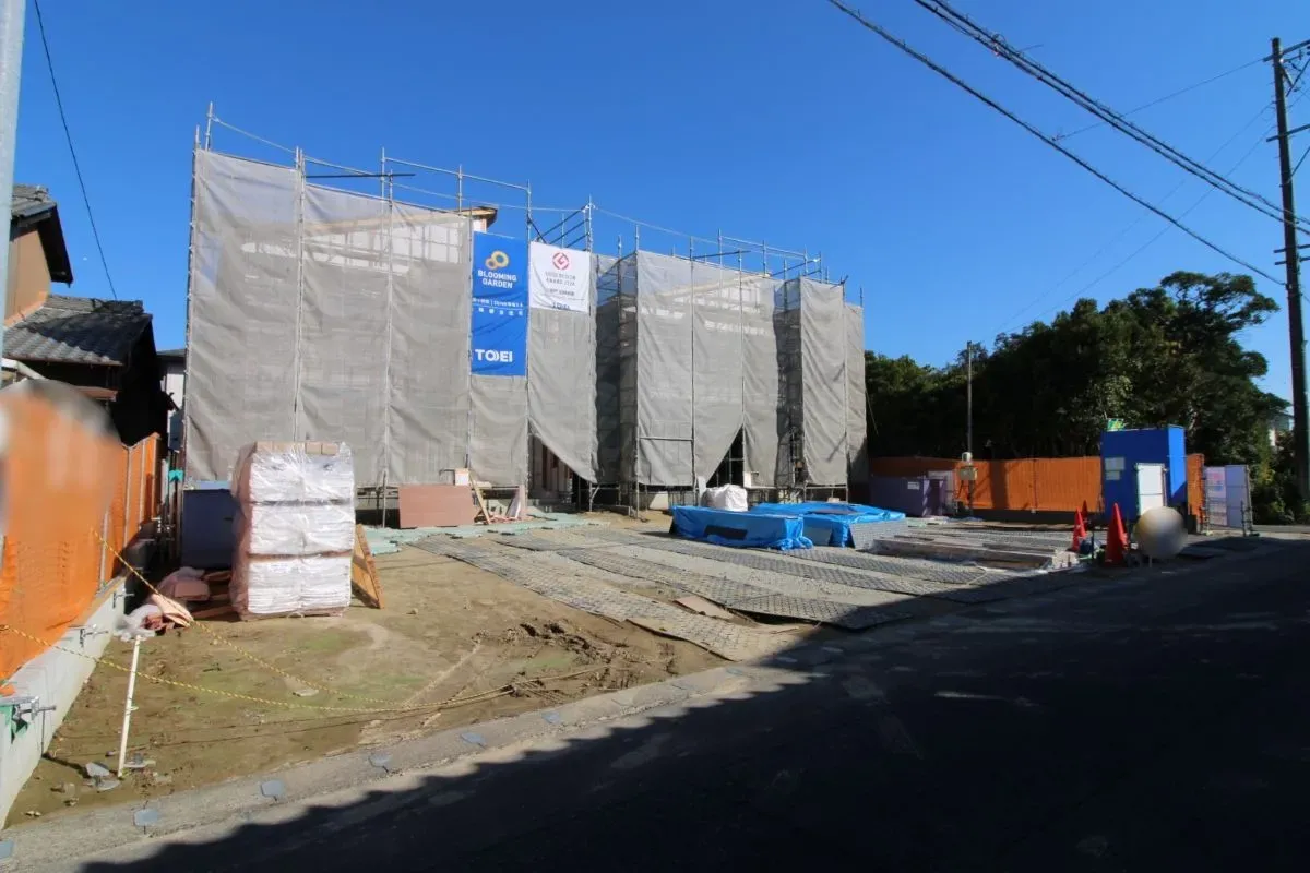 11月16日撮影　上棟後