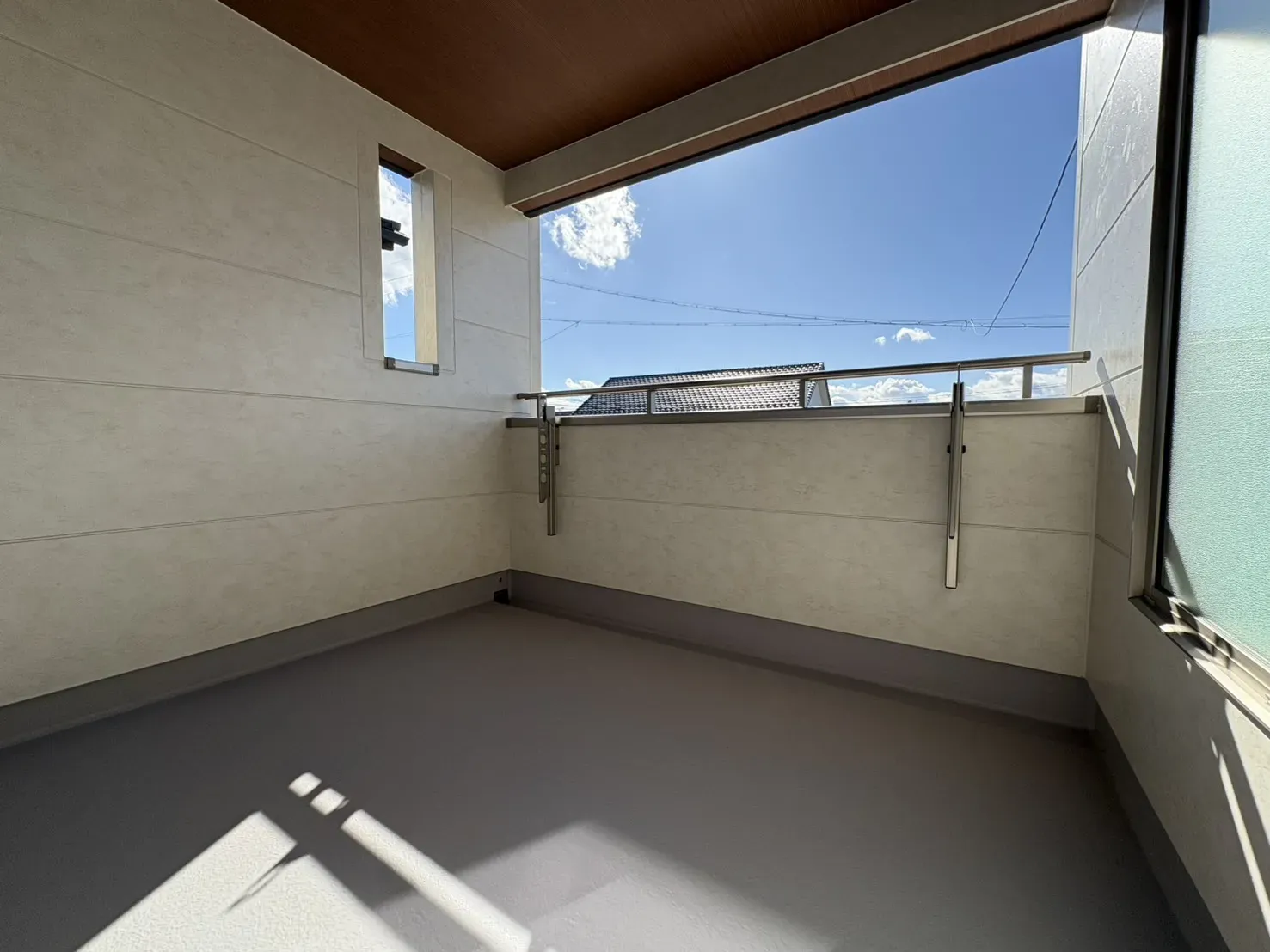 バルコニー　1月11日撮影