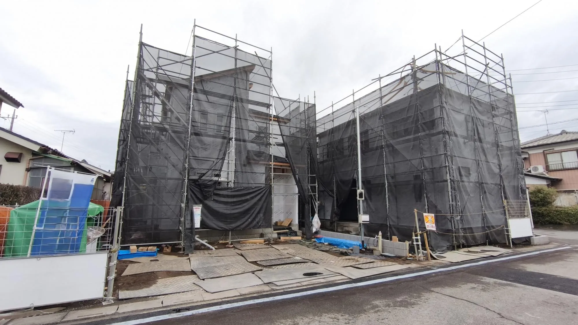 上棟しました!③④号棟　12月撮影