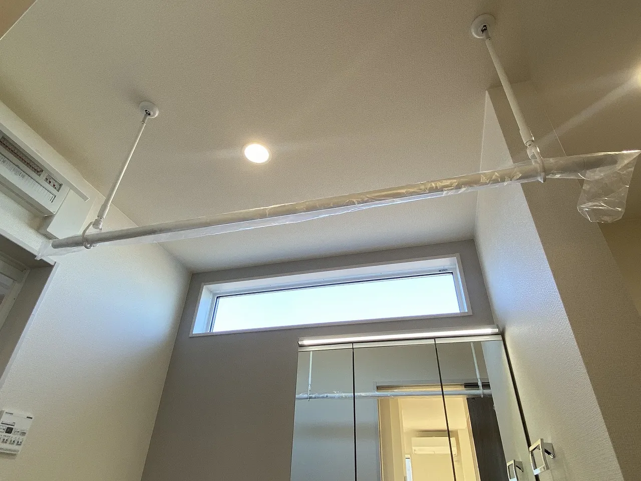 洗面室　室内物干(2026年1月撮影)