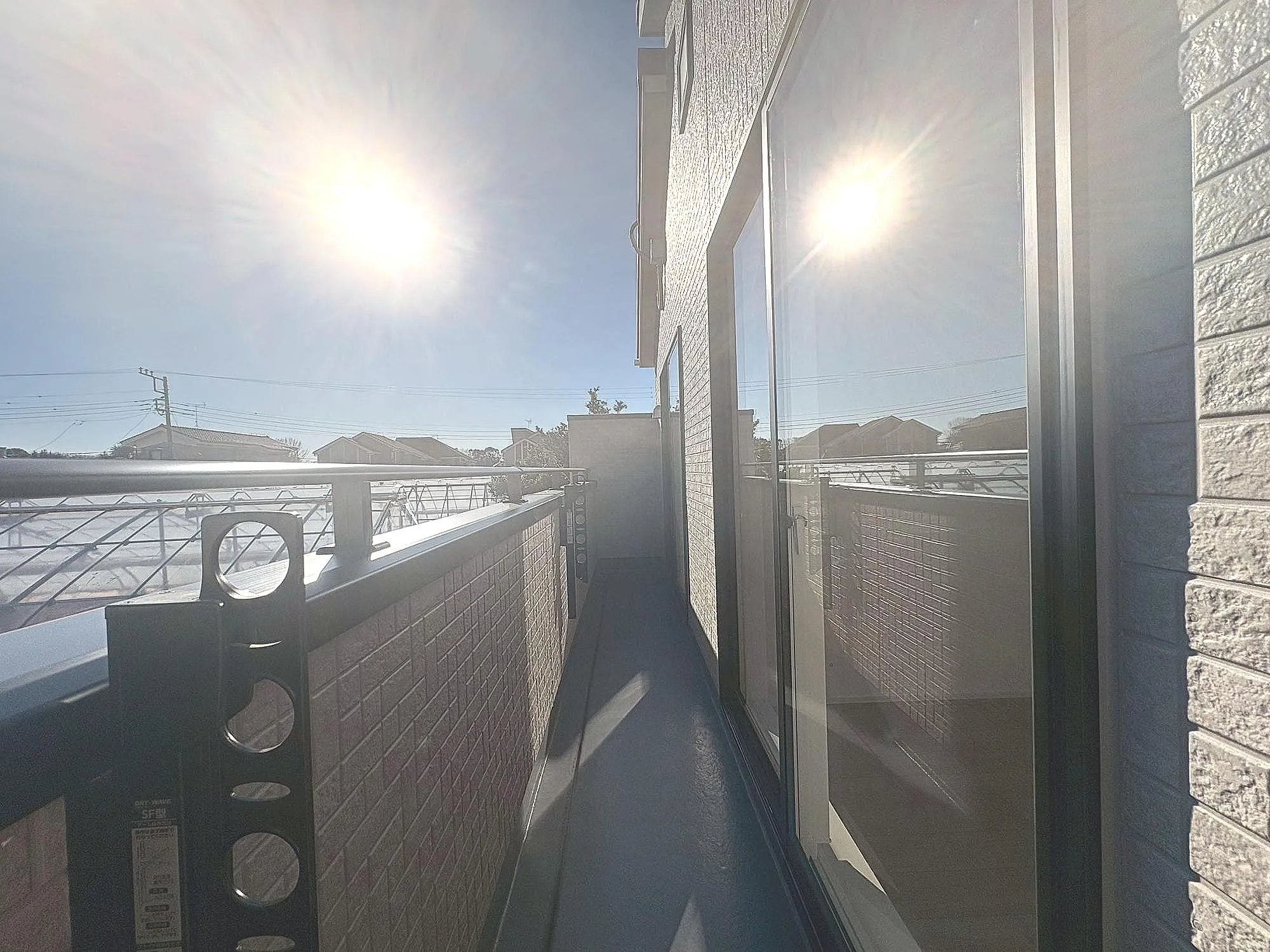 広々バルコニー