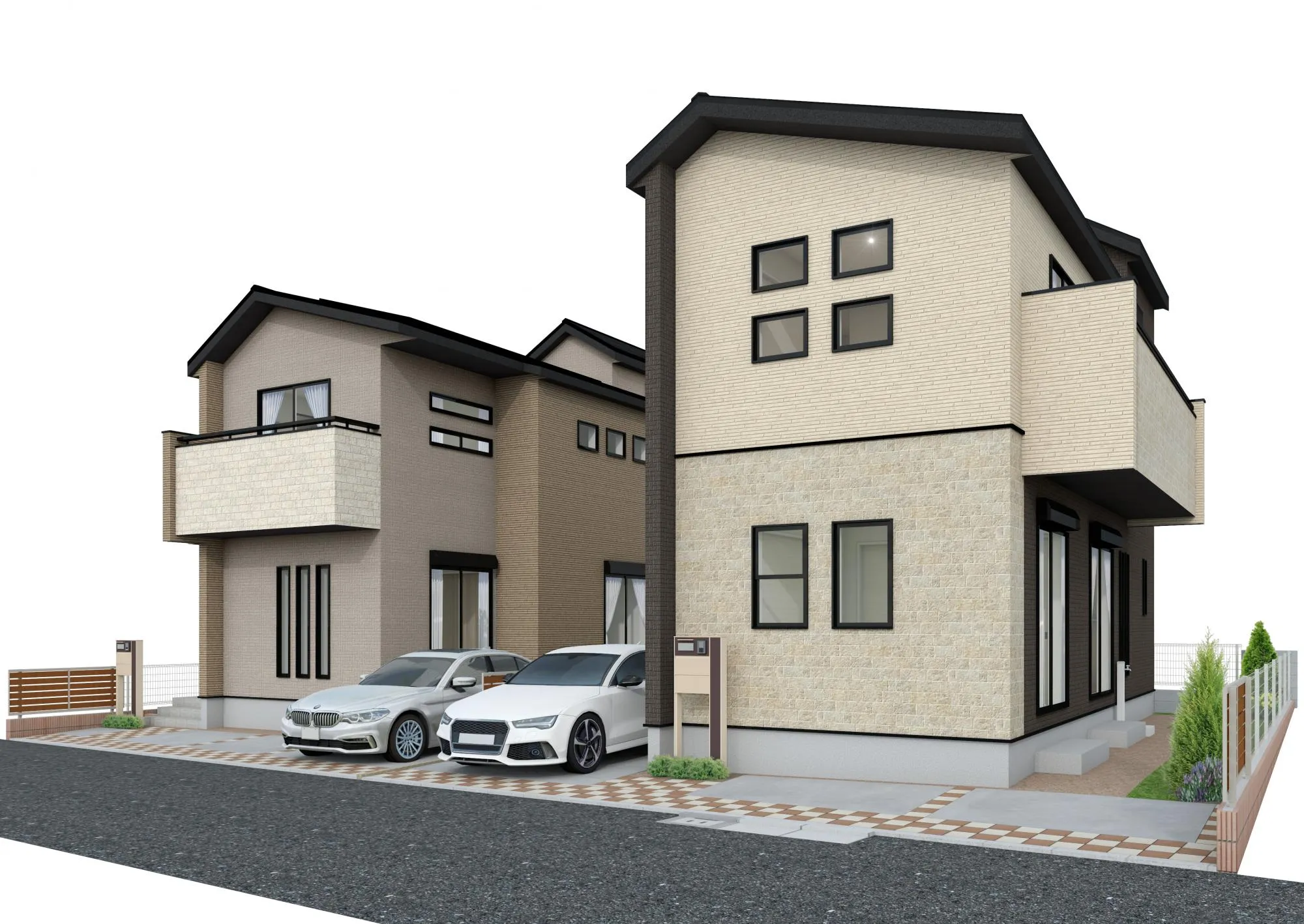 【完成予想図(外観)】