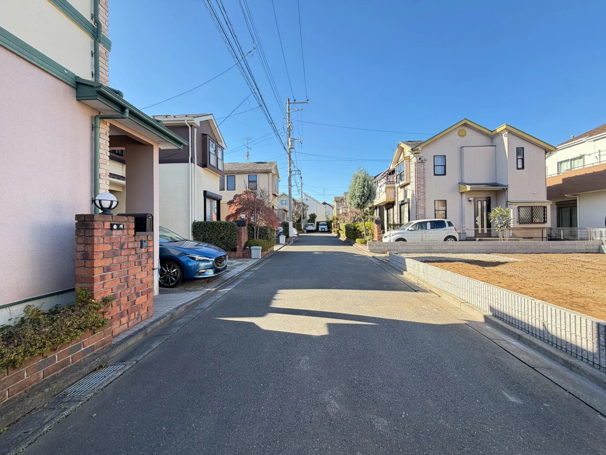 造成完了　前面道路